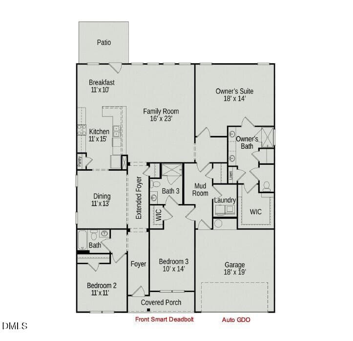 Floor Plan - 41 Hayfields Street, Bear Creek, NC 27207