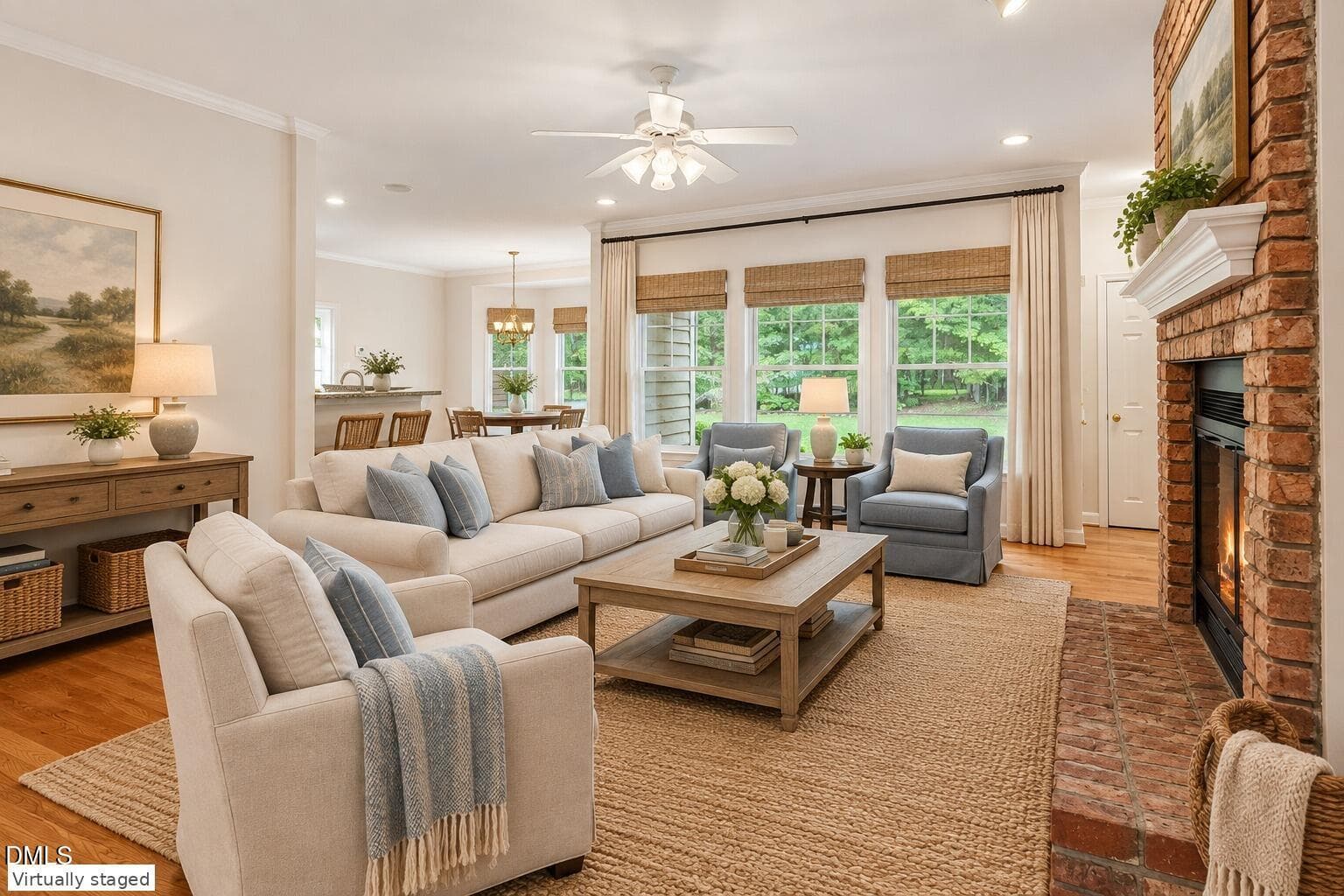 family_room_virtual_staged_MLS - 3915 Remington Run, Hillsborough, NC 27278, Hillsborough