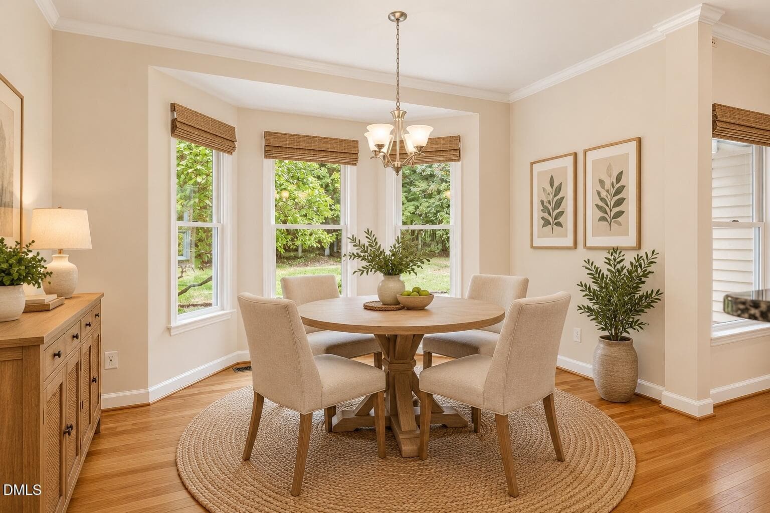 breakfast_room_virtually_staged_MLS - 3915 Remington Run, Hillsborough, NC 27278, Hillsborough