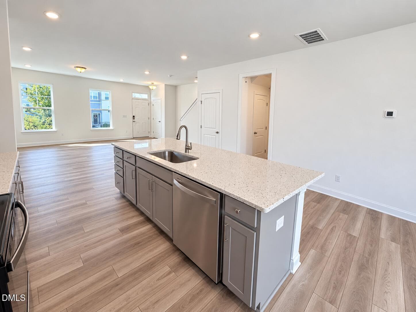view from kitchen into LR - 532 Traditions Grande Boulevard, Wake Forest, NC 27587