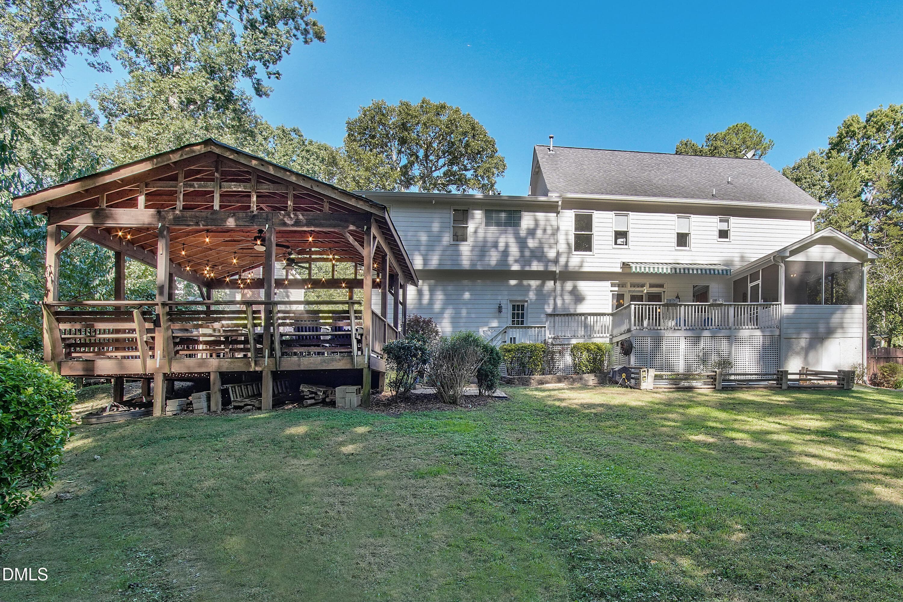 Exterior Back - 4109 Millyork Court, Apex, NC 27539