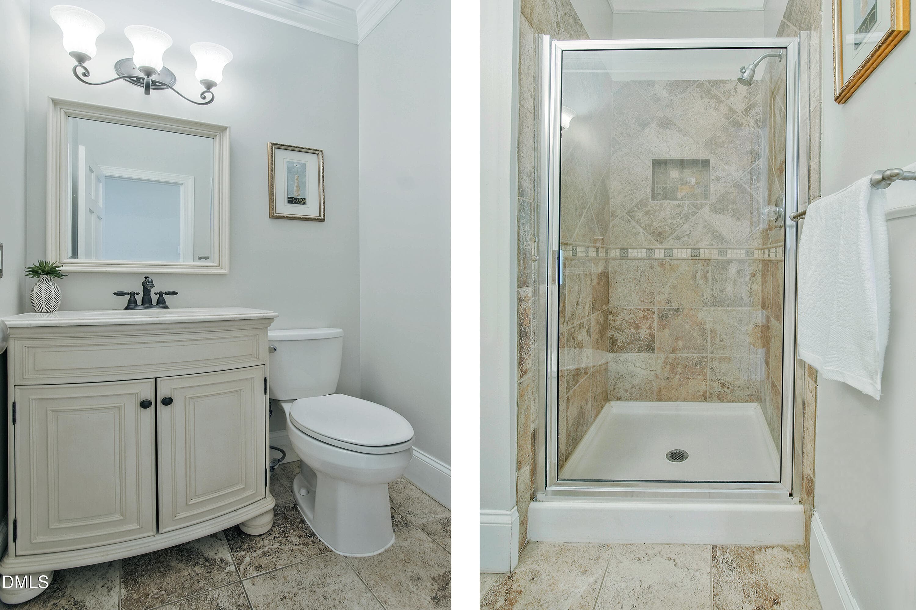 First Floor Full Bath - 4109 Millyork Court, Apex, NC 27539