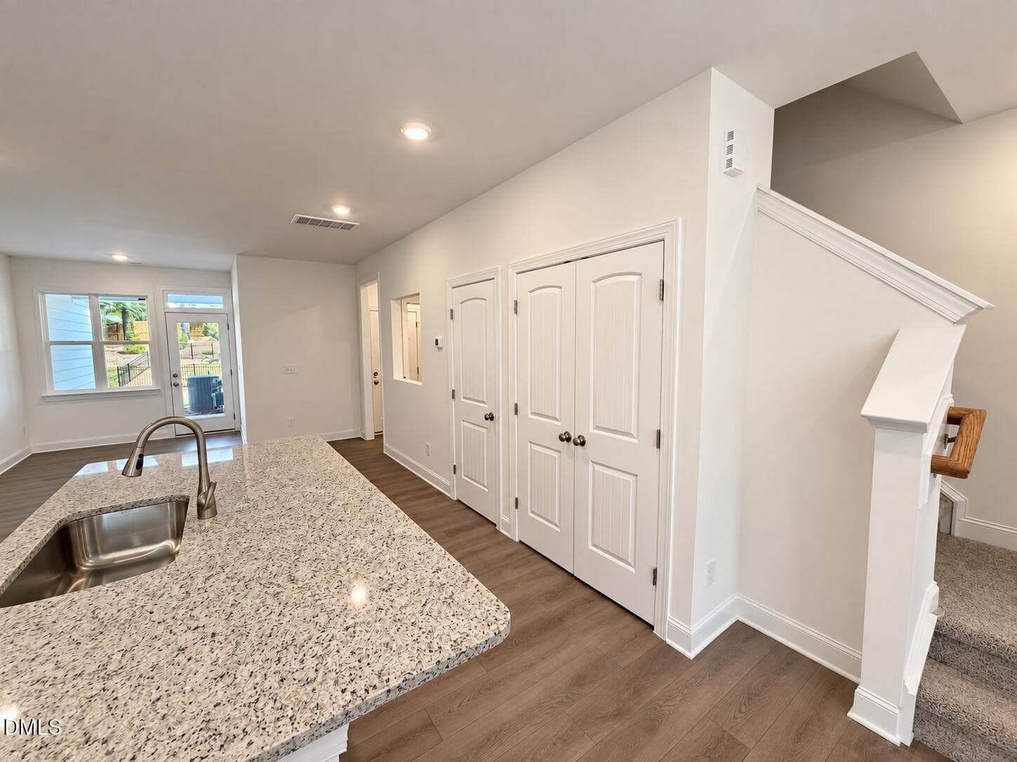 View from kitchen to garage area - 534 Traditions Grande Boulevard, Wake Forest, NC 27587