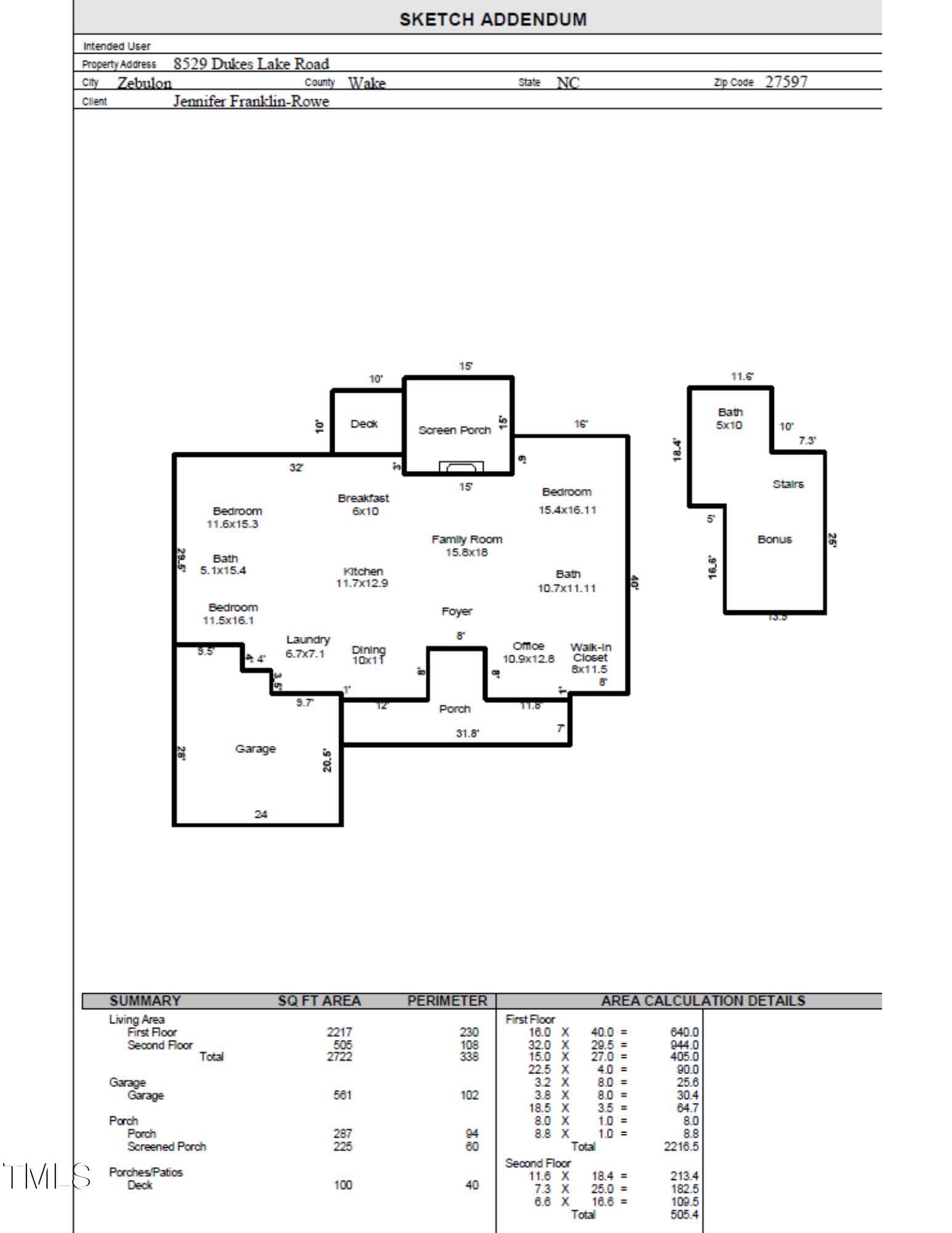 Floorplan - 8629 Dukes Lake Road, Zebulon, NC 27597, Zebulon