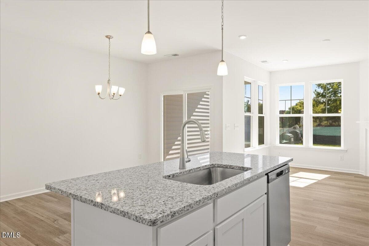 20-HHHunt Homes-Lot 21-Kitchen Island Vi - 322 Short Ridge Way, Rolesville, NC 27571