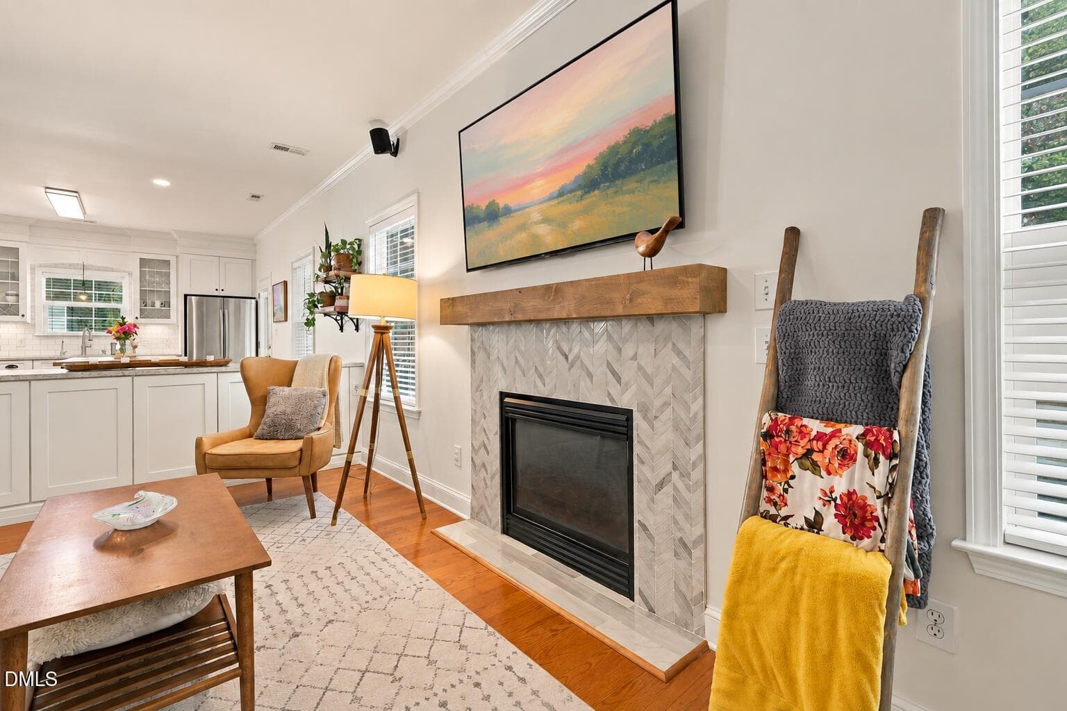 Fireplace - 5509 Grand Mesa Drive, Durham, NC 27713