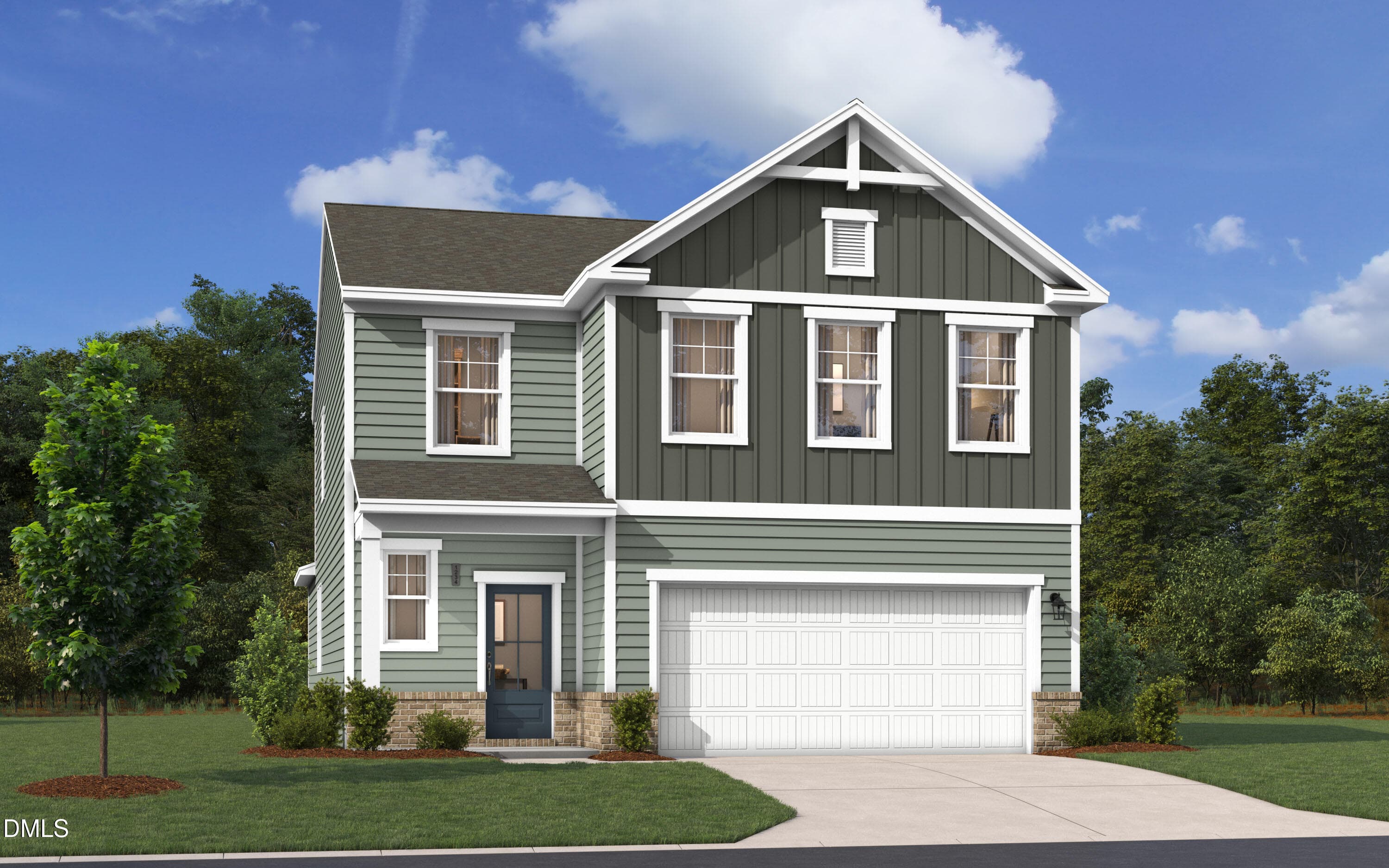 63 Yarmouth-Elevation_E-Scheme_2879 - 48 King Tucks Way, Four Oaks, NC 27524