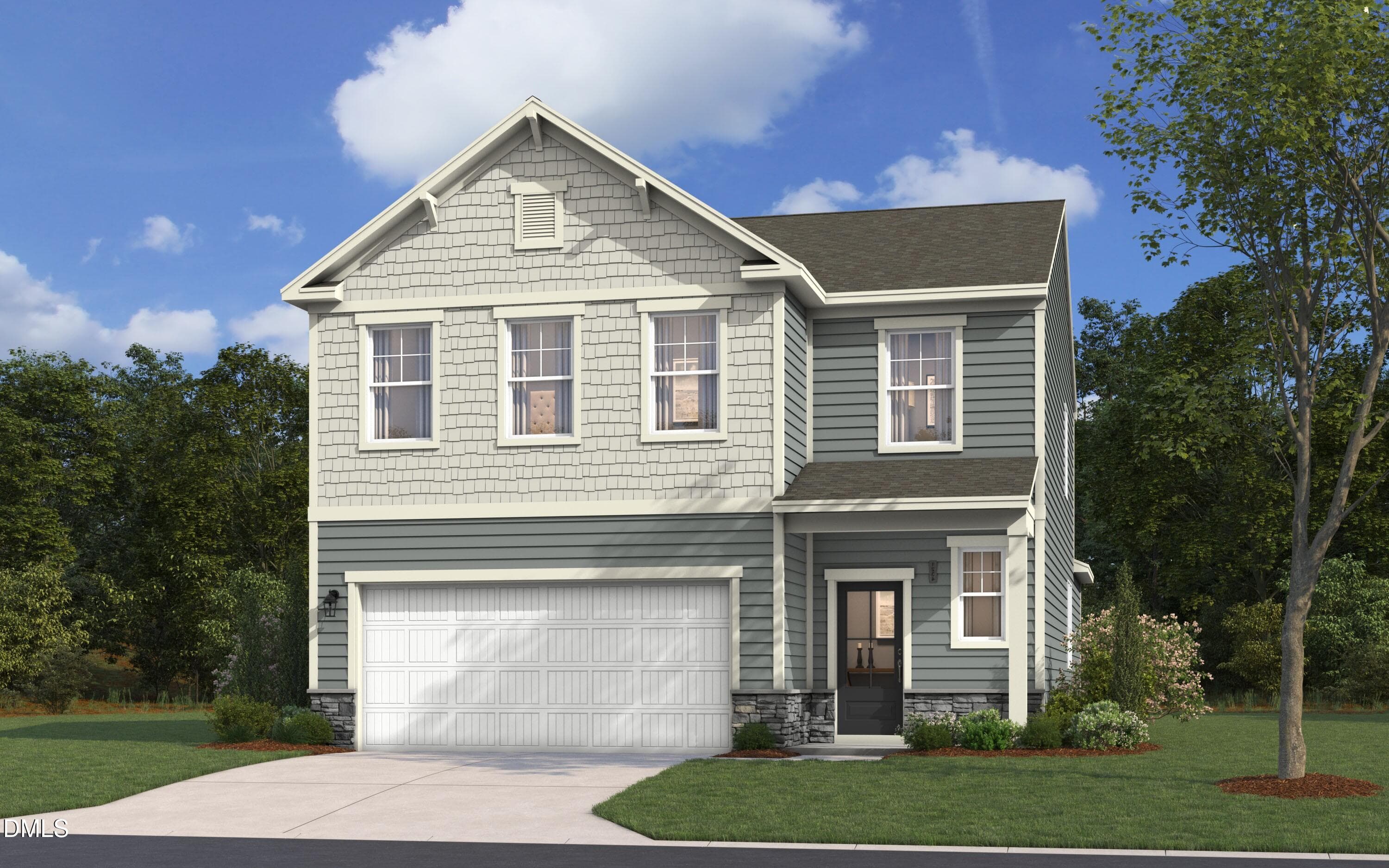 66 Yarmouth-Elevation_G-Scheme_2891 GL - 76 King Tucks Way, Four Oaks, NC 27524