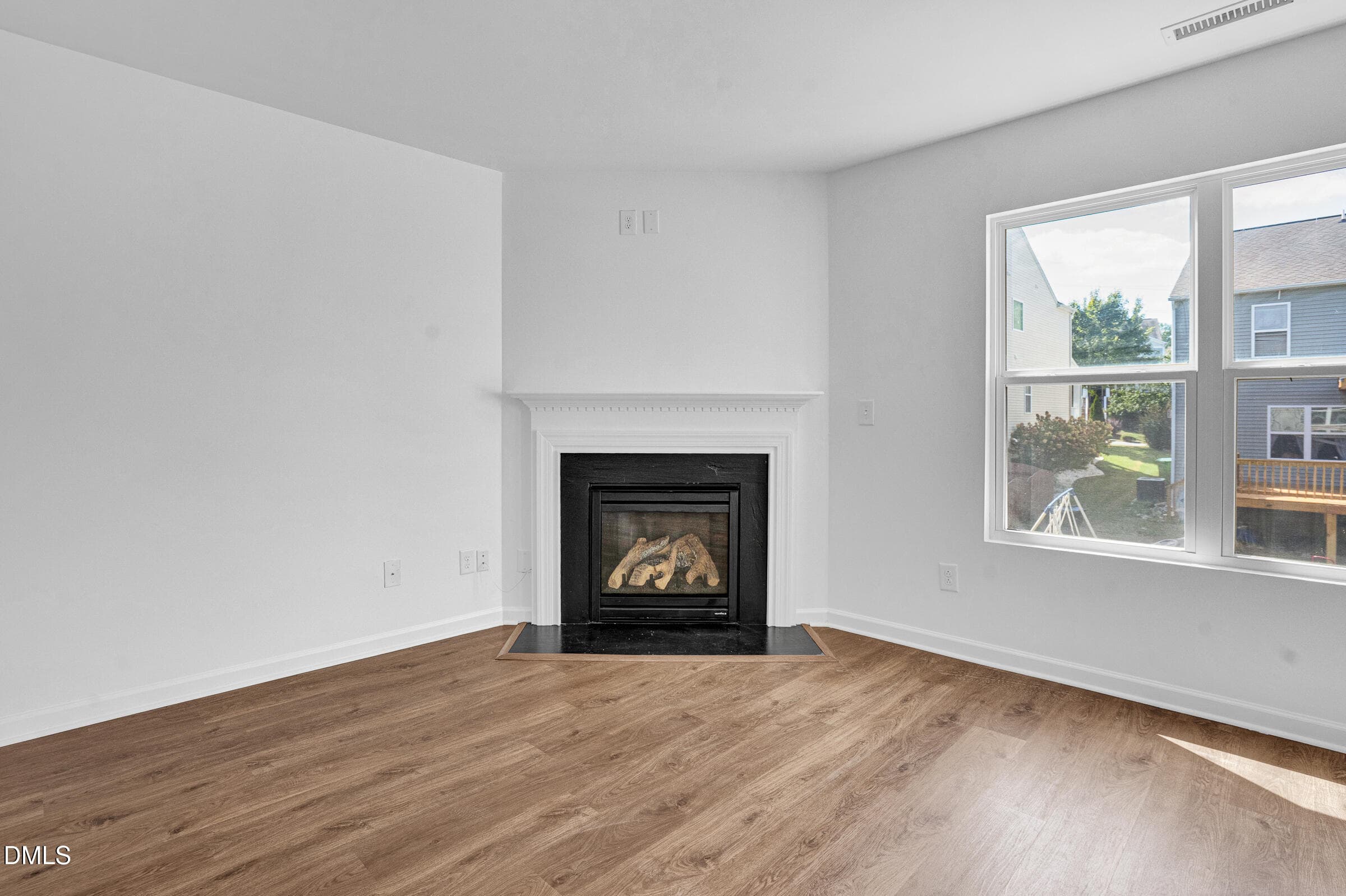 Family room with fireplace - 3723 Charleston Park Drive, Raleigh, NC 27604