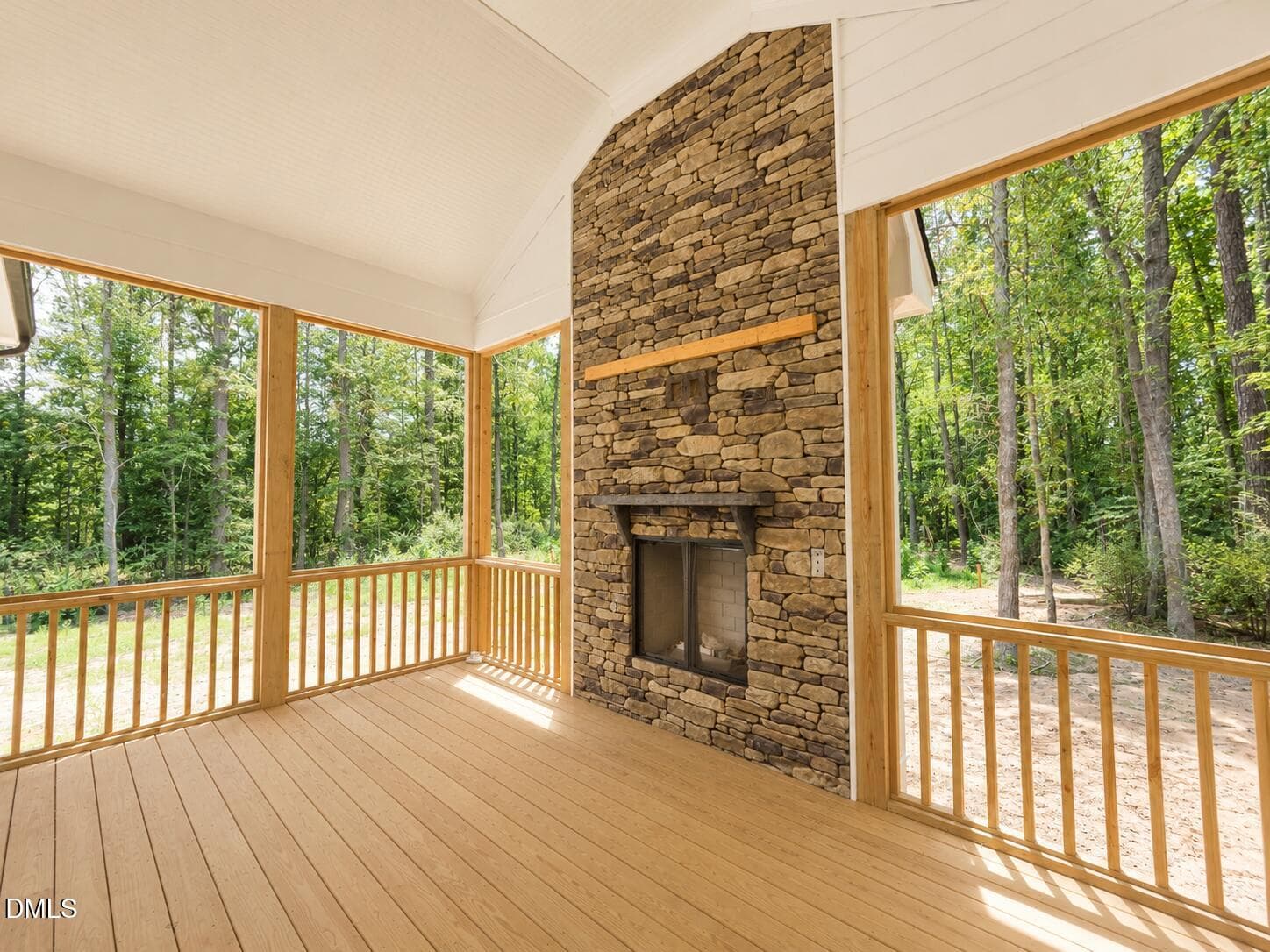 vaulted screen porch - 4025 Hamlets Chapel Road, Pittsboro, NC 27312, Pittsboro