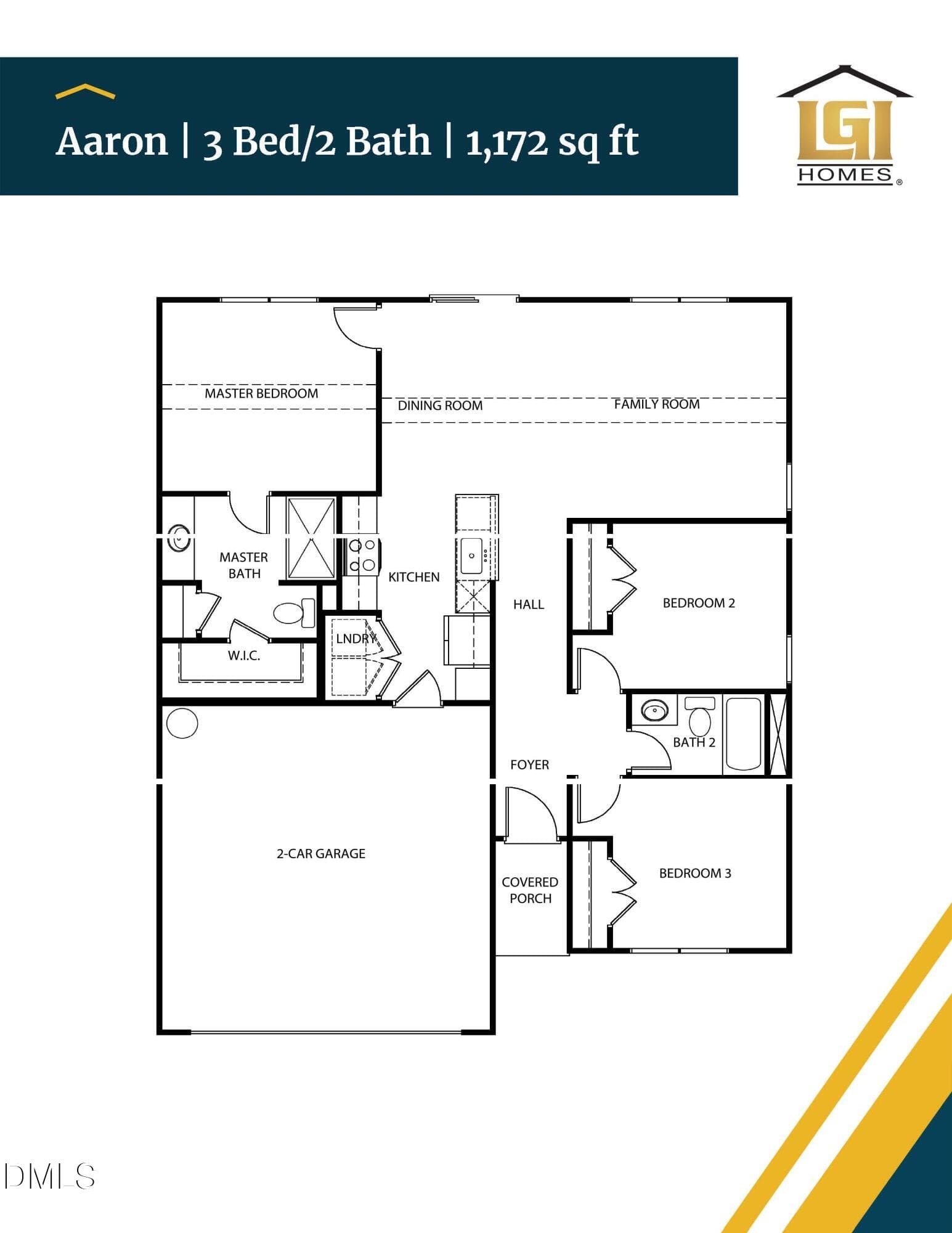 Aaron Floor Plan - 104 Golden Leaf Street, Oxford, NC 27565, Oxford