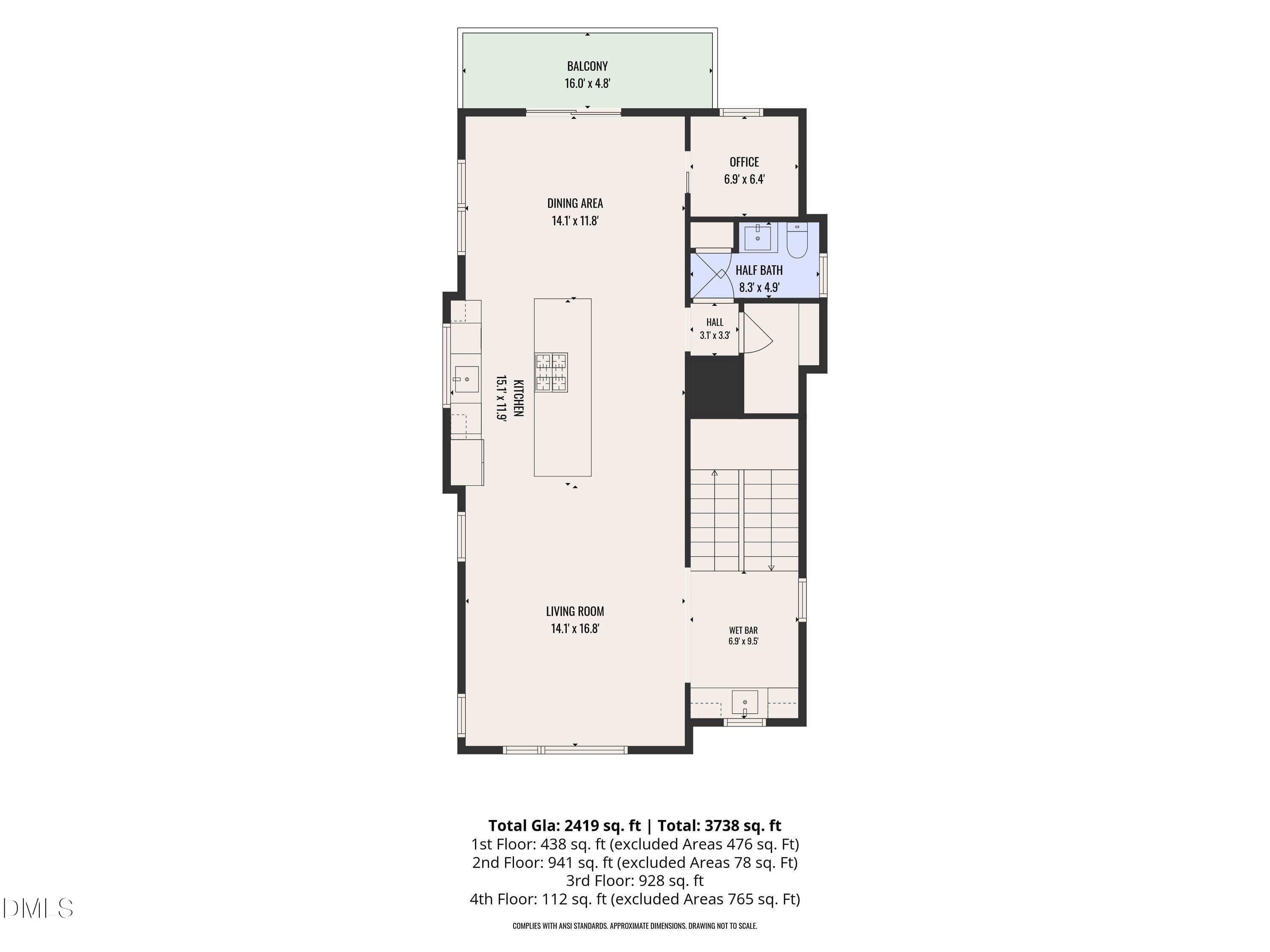 2ND FLOOR - 801 N Roxboro Street, Durham, NC 27701
