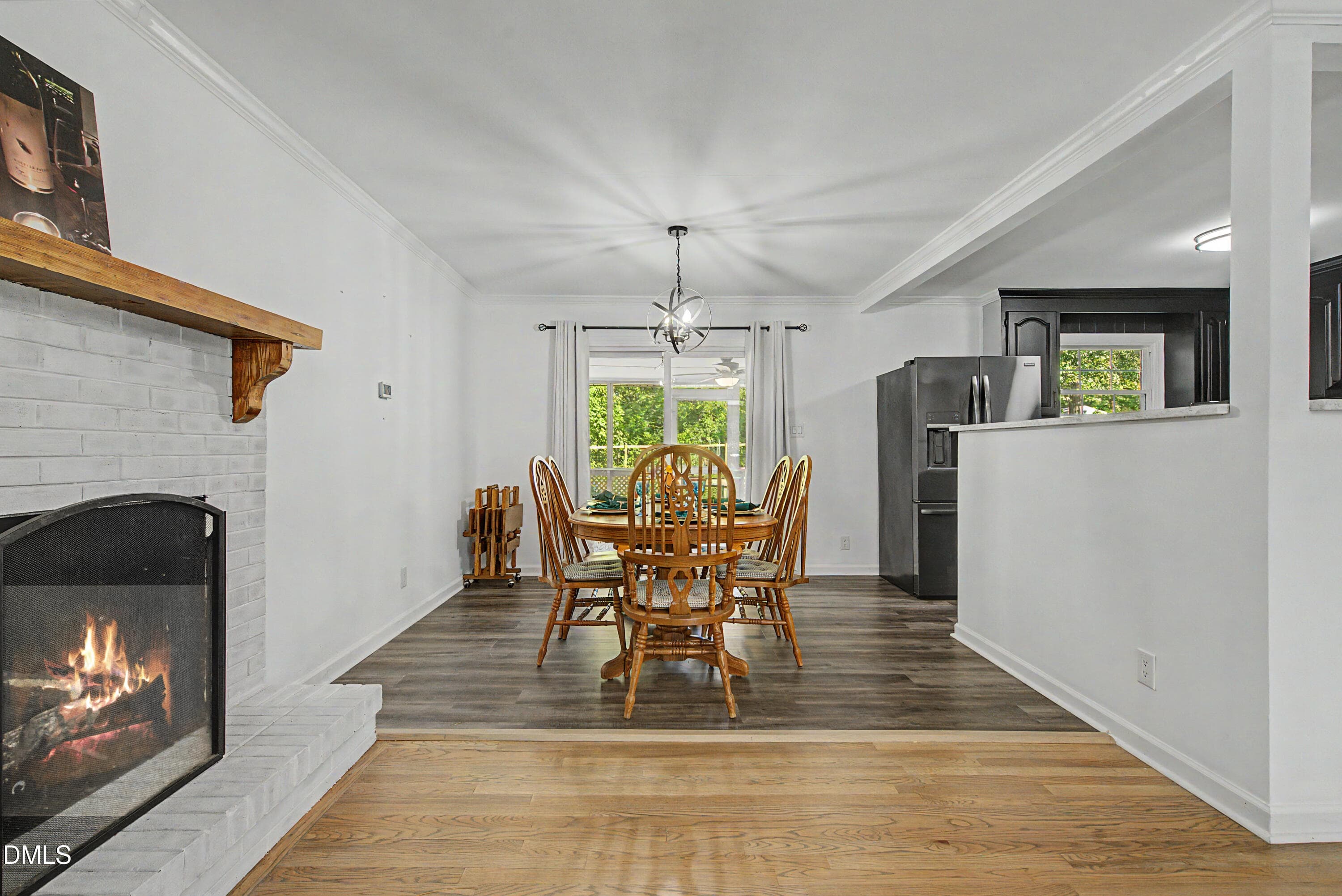 Dining Room and Fireplace - 1224 Hedrick Drive, Henderson, NC 27537, Henderson