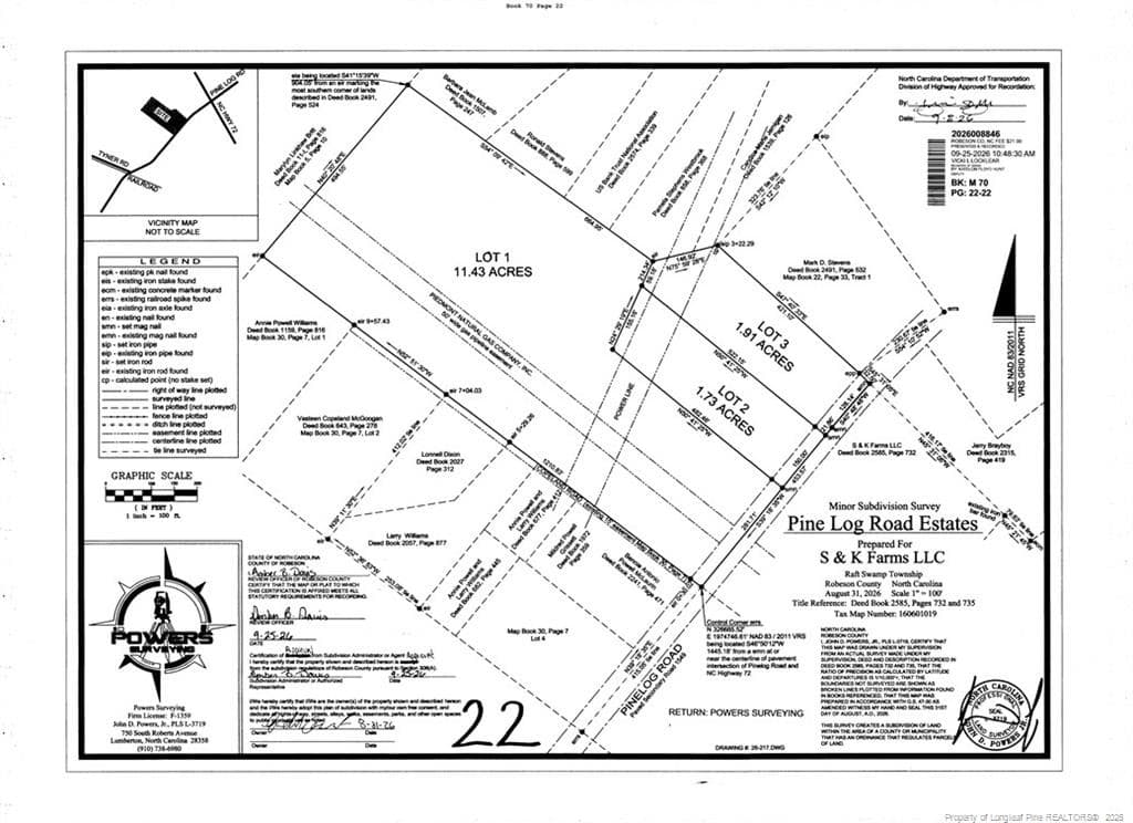 Lot 3 Pine Log Road, Lumberton, NC 28360