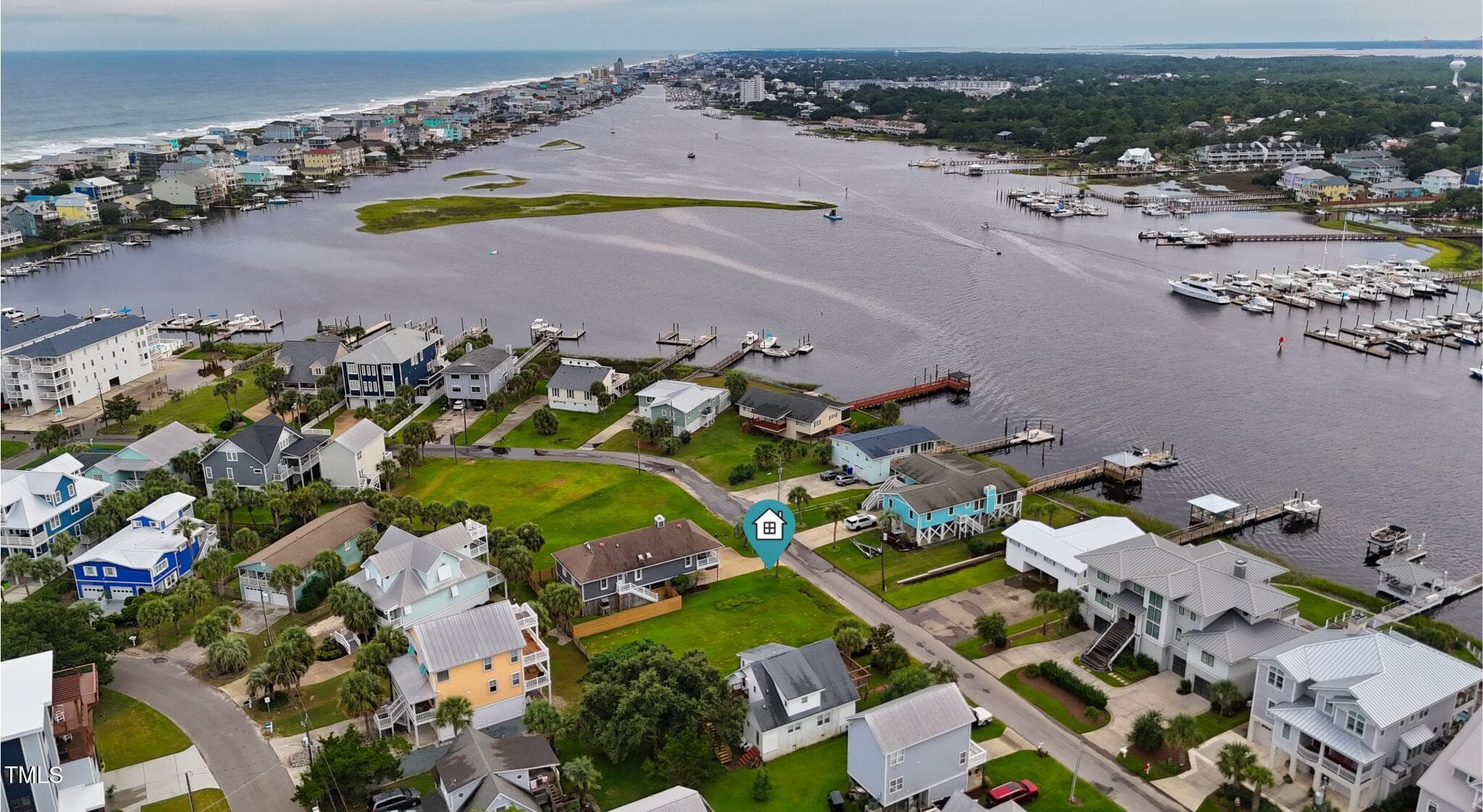 Drone 5 - Marked - 214 Florida Avenue, Carolina Beach, NC 28428
