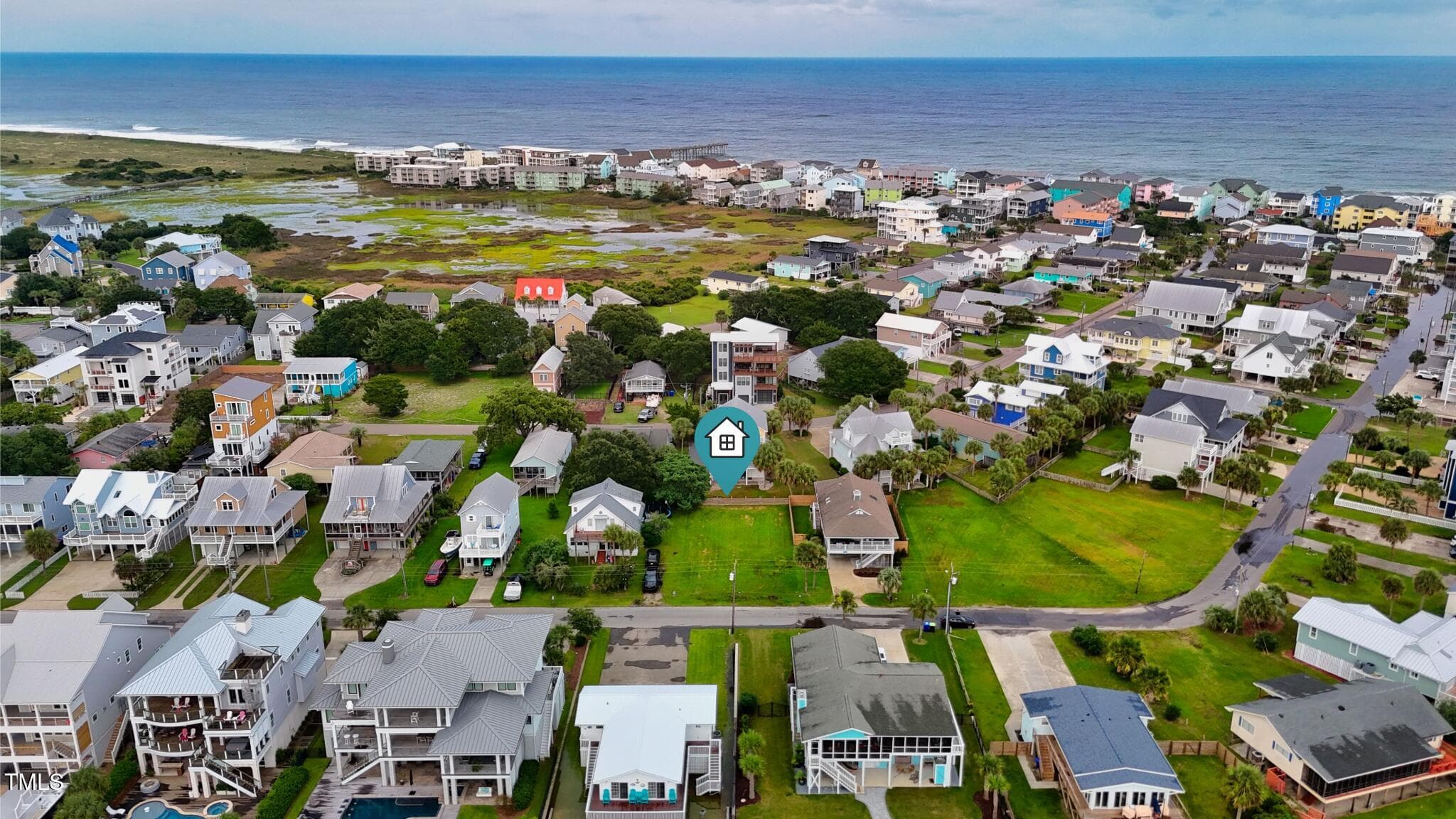 Drone 8 - Marked - 214 Florida Avenue, Carolina Beach, NC 28428