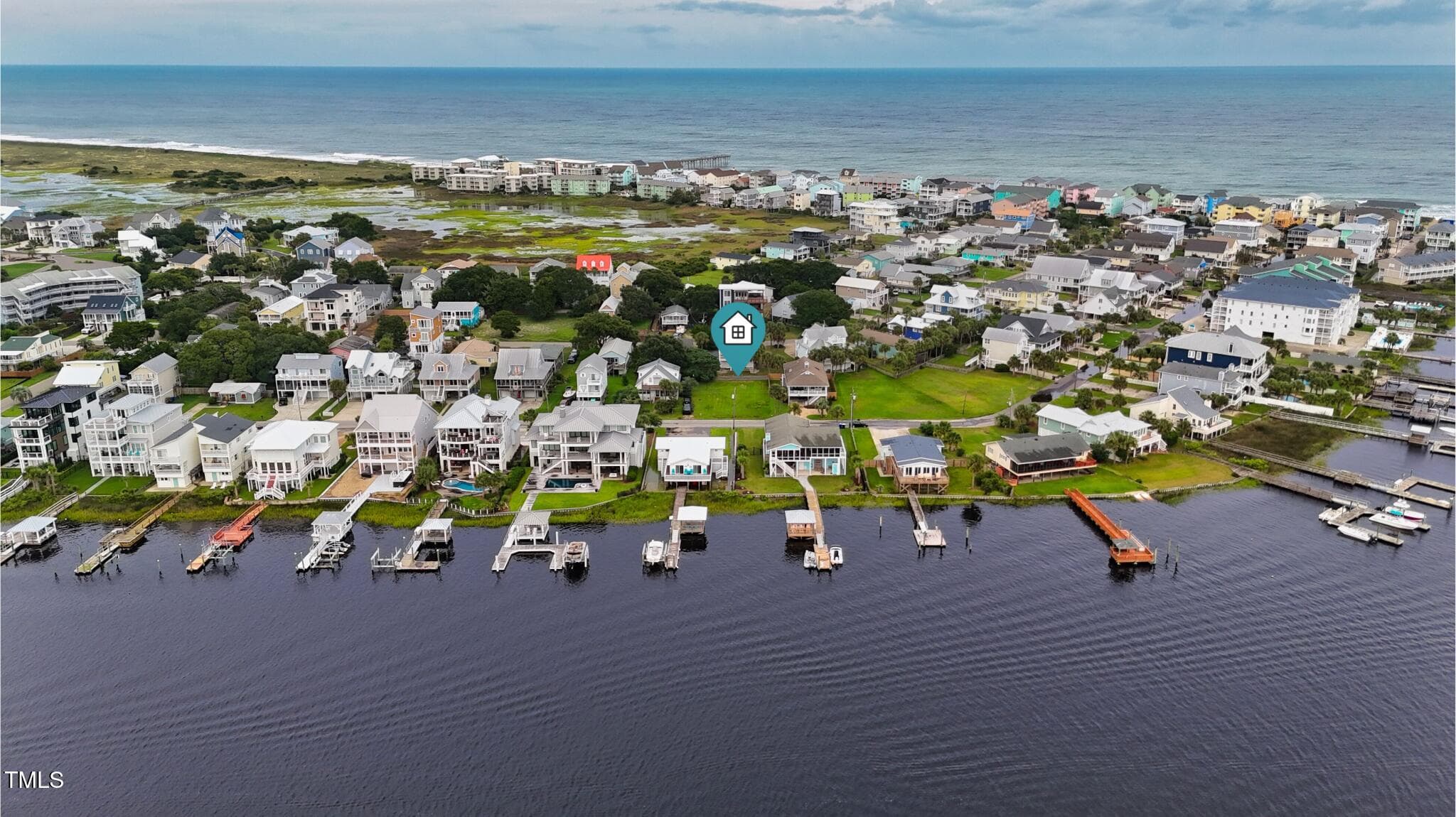Drone 9 - Marked - 214 Florida Avenue, Carolina Beach, NC 28428