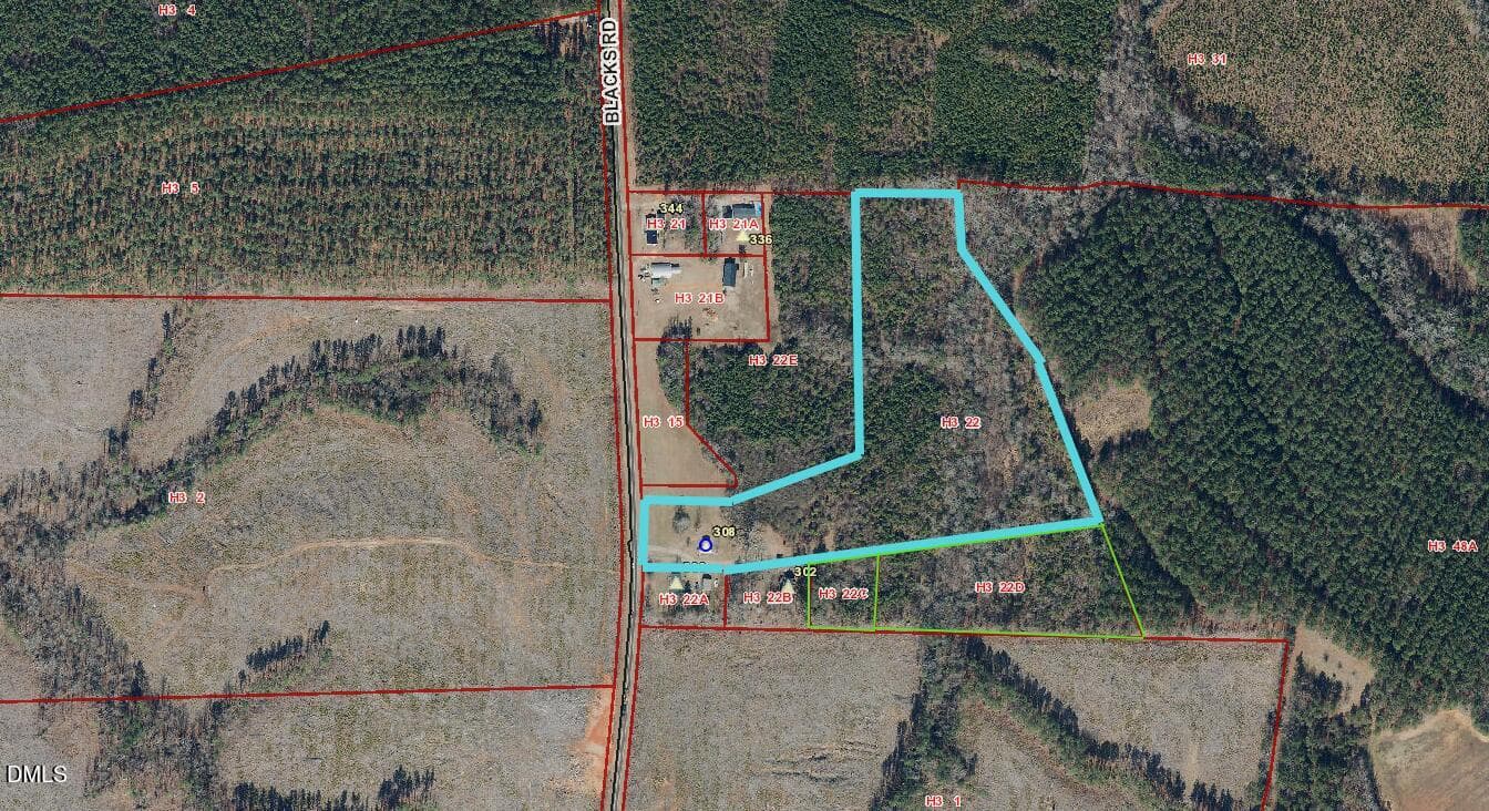 308 Blacks Rd. aerial Map + 300 Blacks R - 308 Blacks Road, Macon, NC 27551