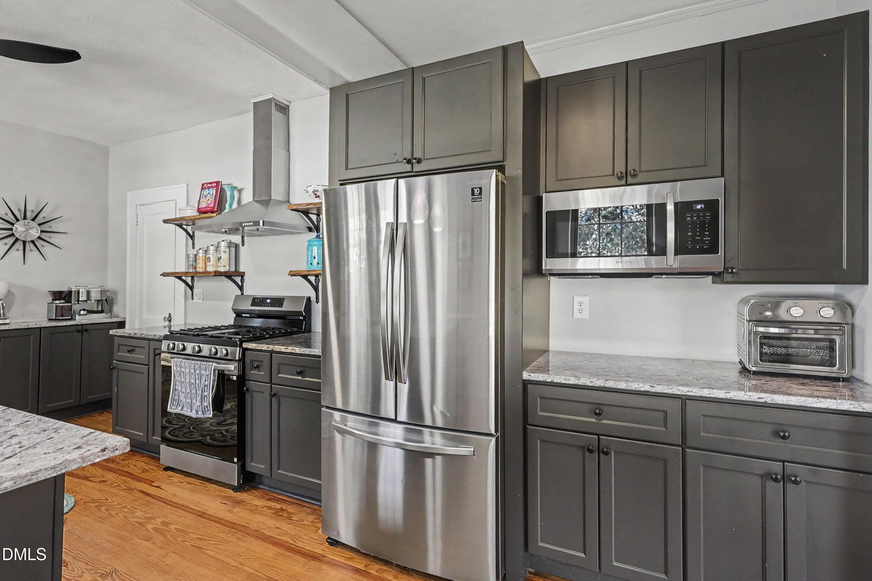 SS appliances. New gas stove/range - 305 S Walnut Street, Spring Hope, NC 27882, Spring Hope