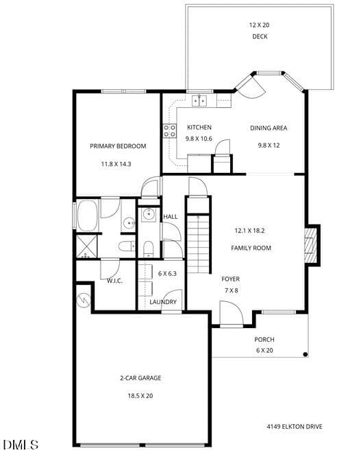 1stFloor - 4149 Elkton Drive, Raleigh, NC 27610