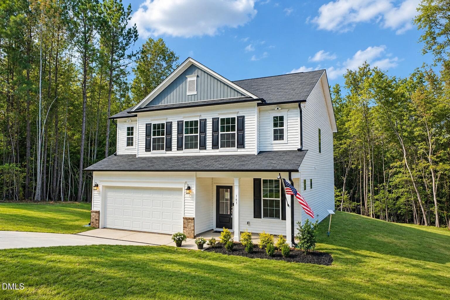 Sunny Woodland Home with American Flag - 143 Ember Street, Zebulon, NC 27597