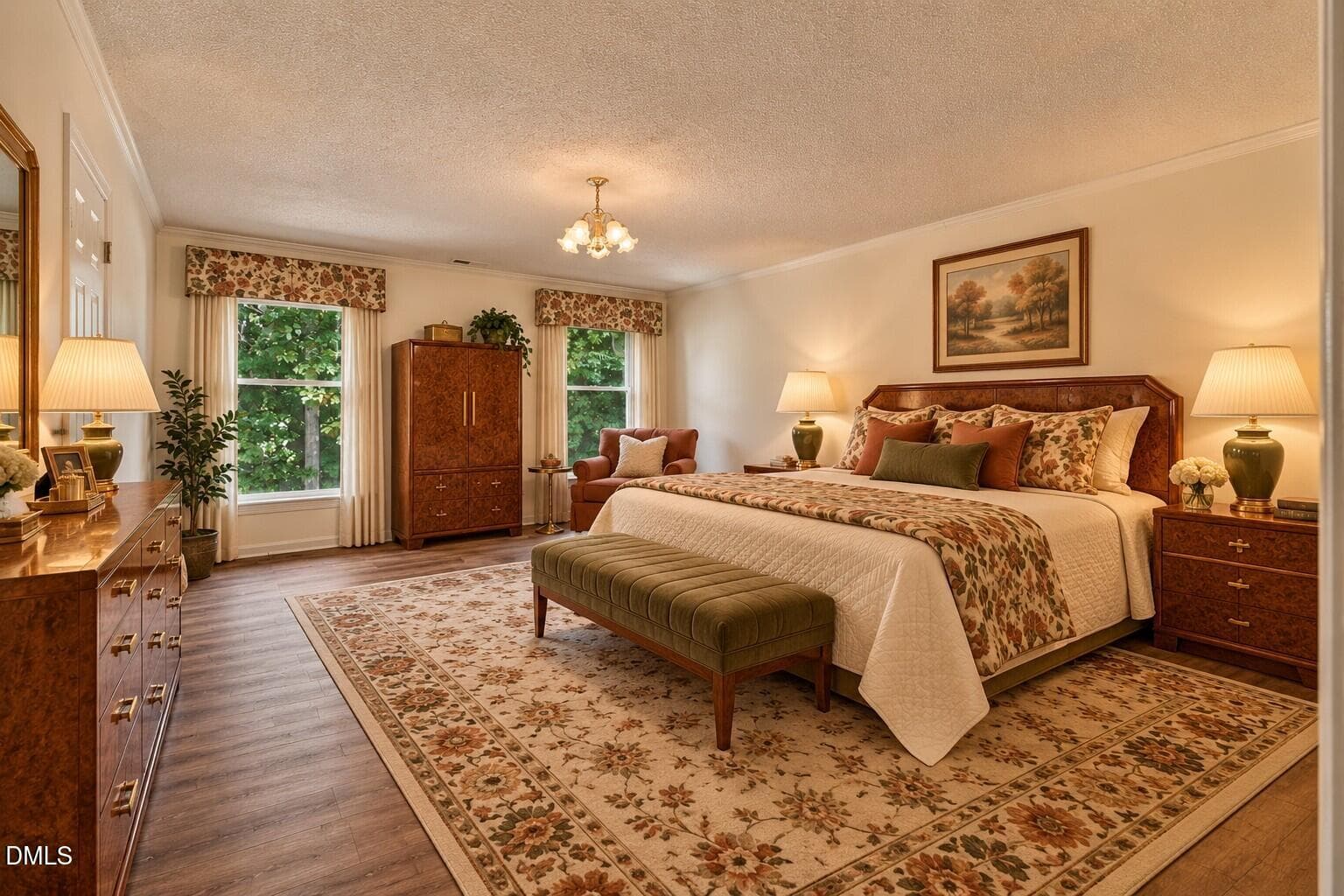 Nostalgic 1990s Floral Master Bedroom (1 - 110 Sycamore Road, Salisbury, NC 28147