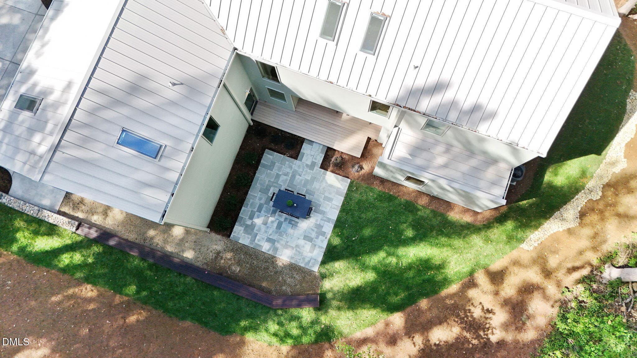 Aerial Back Patio - 2347 Grady Ridge Way, Hillsborough, NC 27278, Hillsborough