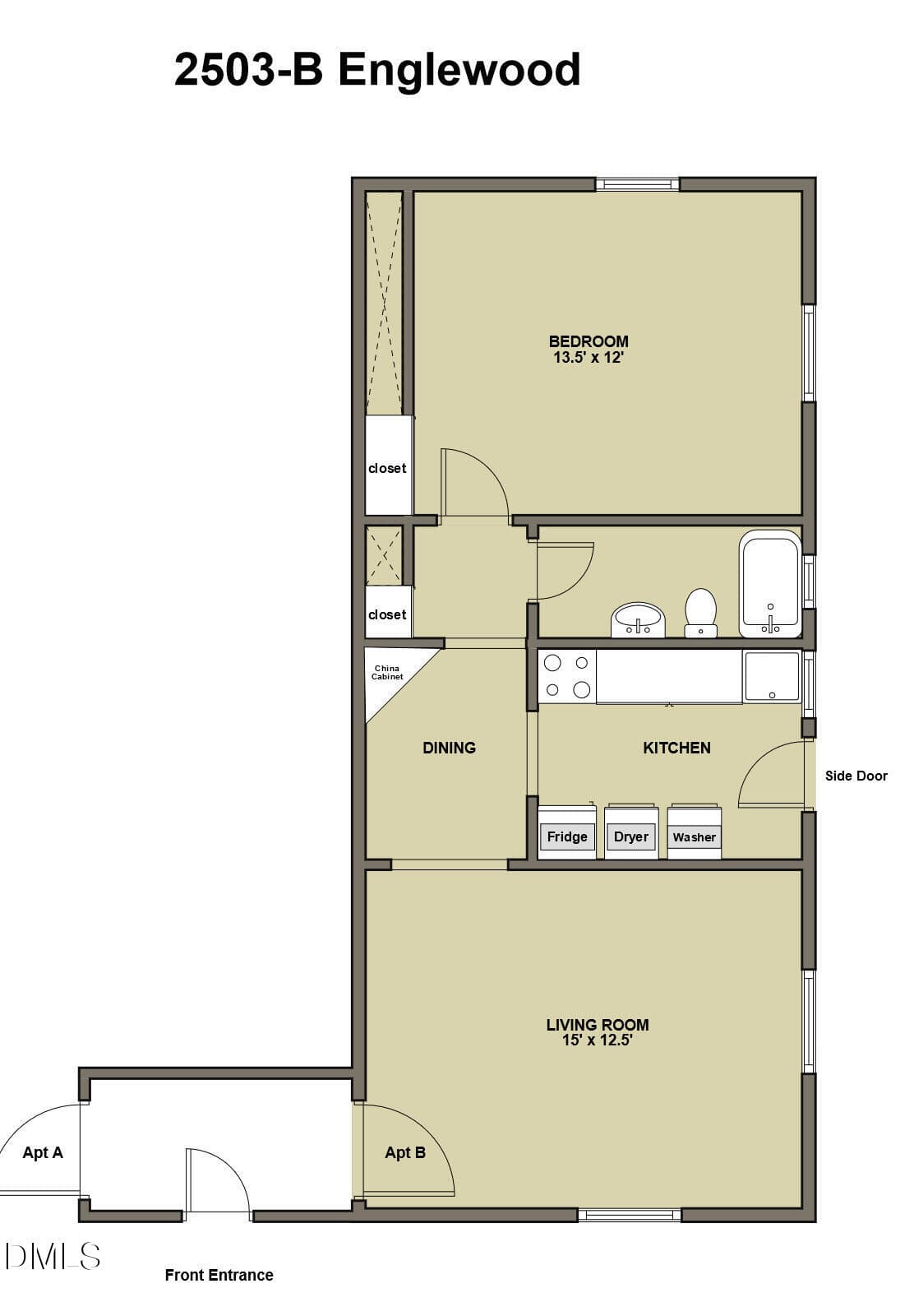 Floor Plan - 2503 Englewood Avenue, Durham, NC 27705, Durham