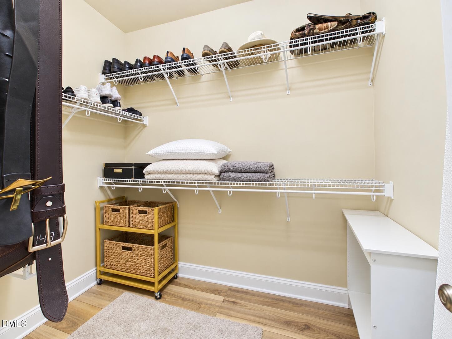 Organized Neutral Walk-In Closet - 5312 Serather Court, Garner, NC 27529, Garner