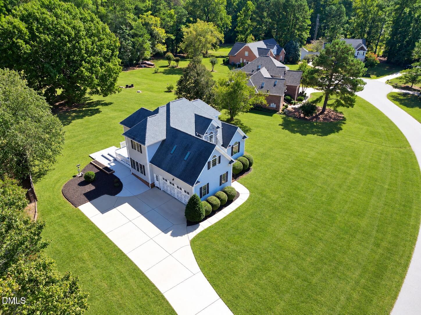 Lush Green Suburban Aerial View - 5312 Serather Court, Garner, NC 27529, Garner