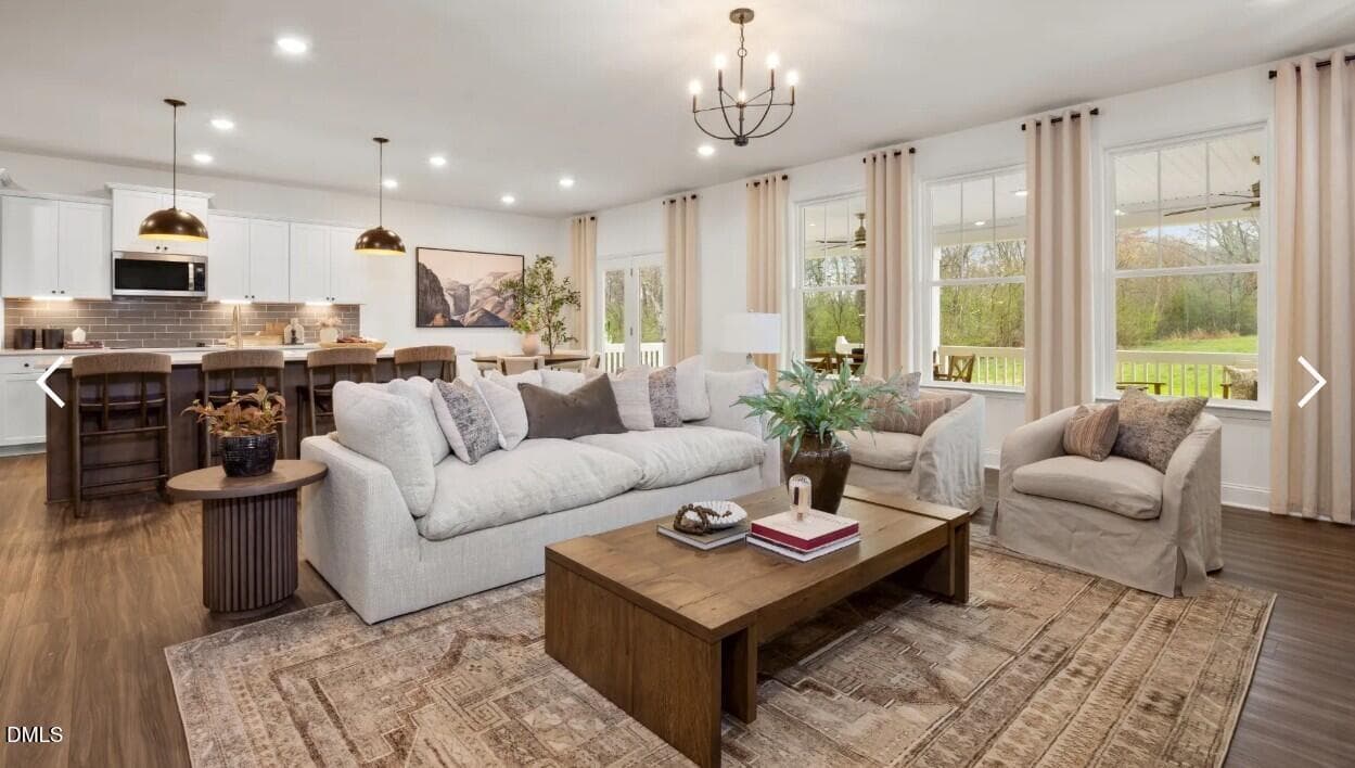 living room 2 - 4216 Weavers Pond Drive, Zebulon, NC 27597