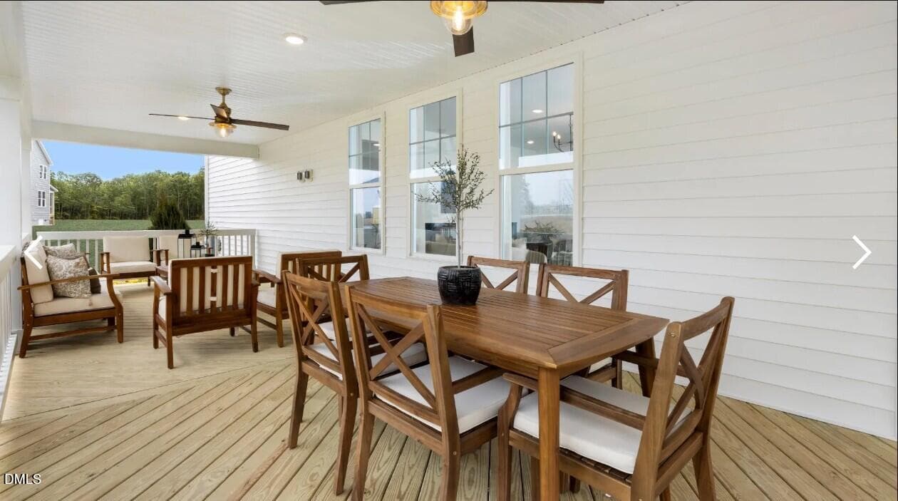 Large porch - 4216 Weavers Pond Drive, Zebulon, NC 27597