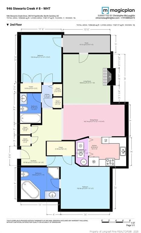1167 sq ft - 946 Stewarts Creek Drive 8, Fayetteville, NC 28314, Fayetteville