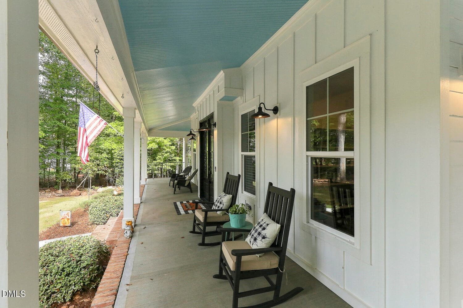 Rocking chair front porch - 184 Mystic Lane, Pittsboro, NC 27312, Pittsboro