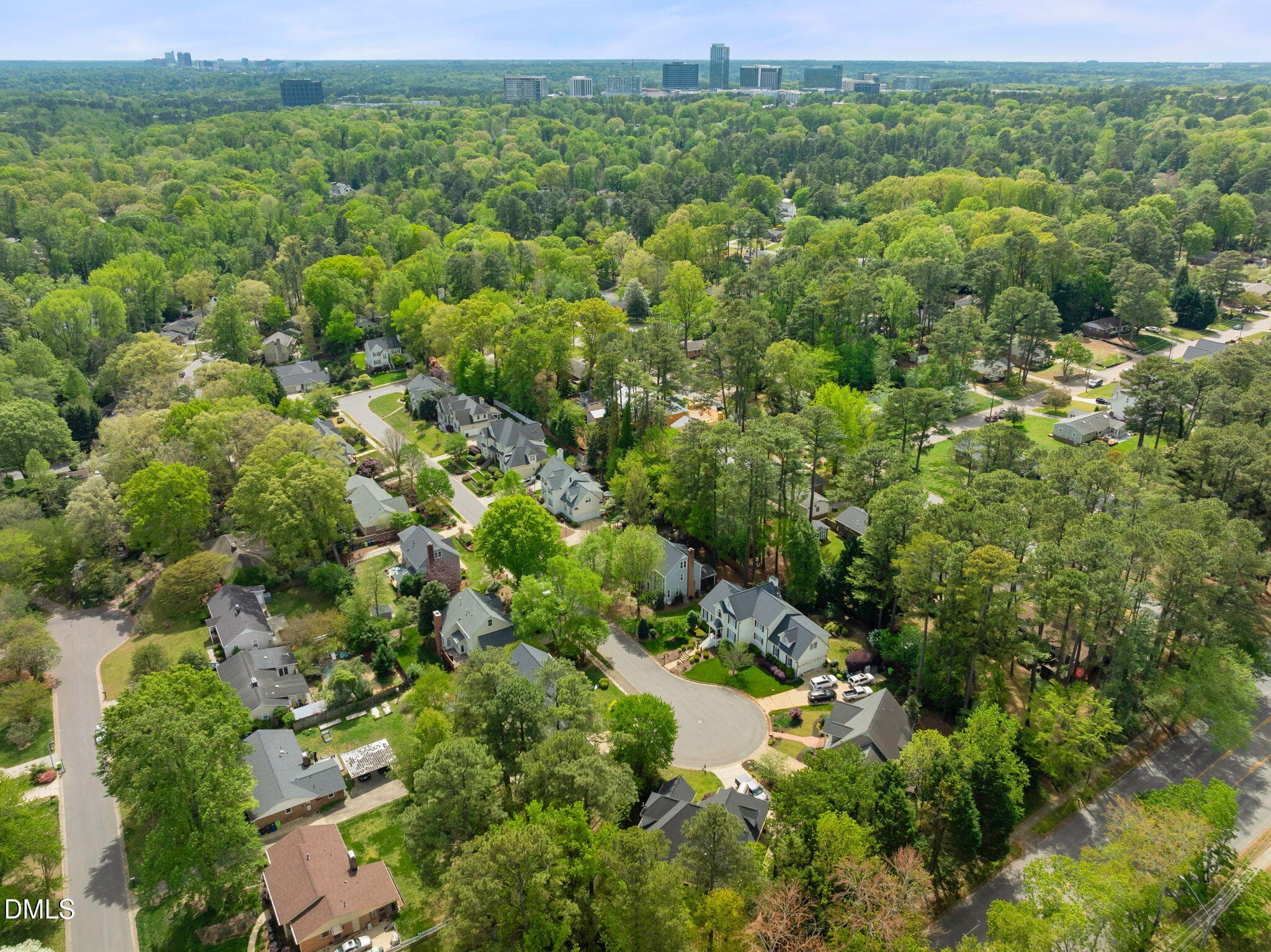 Aerial View - 4925 Old Millcrest Court, Raleigh, NC 27609