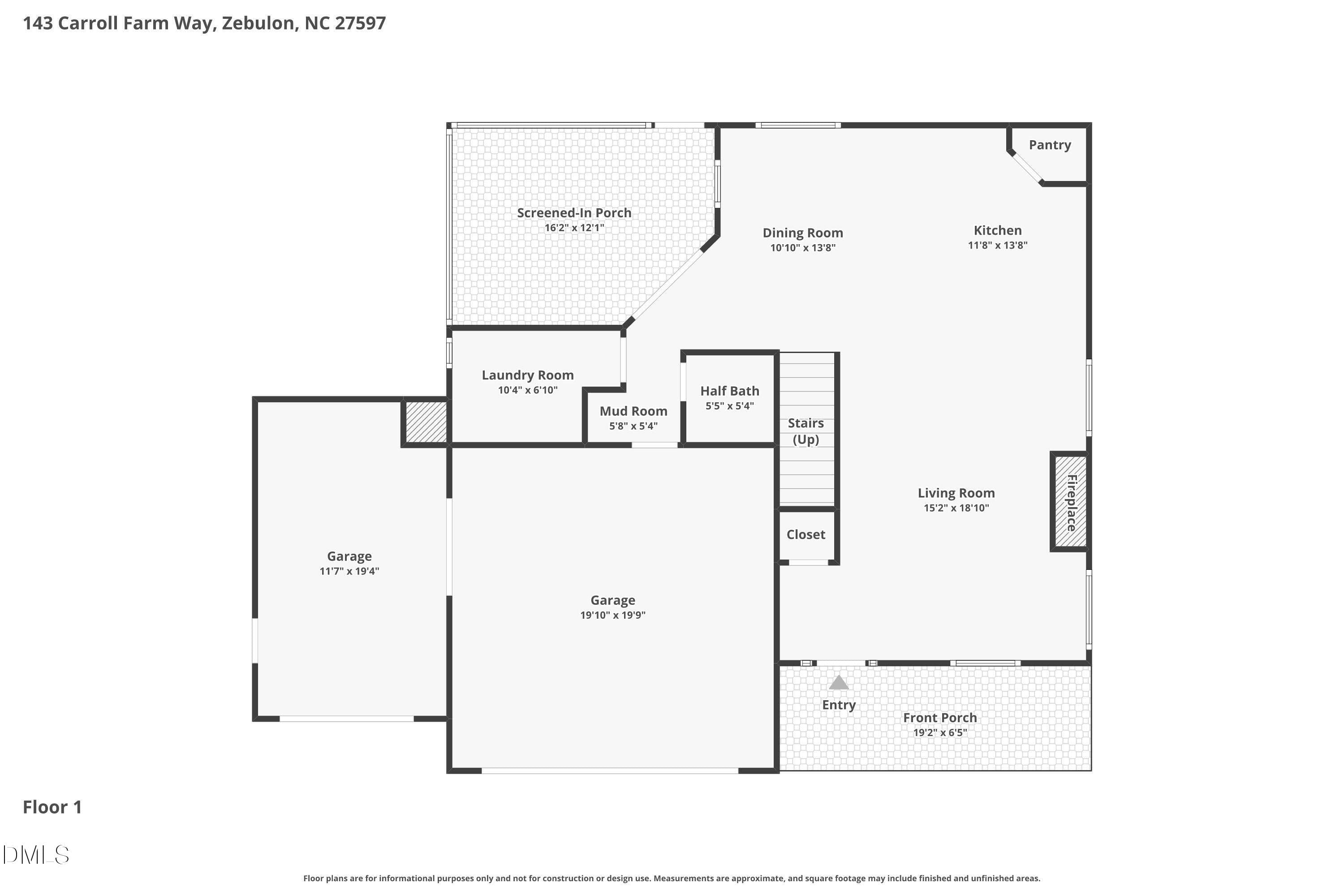 Floor-1 - 143 Carroll Farm Way, Zebulon, NC 27597, Zebulon