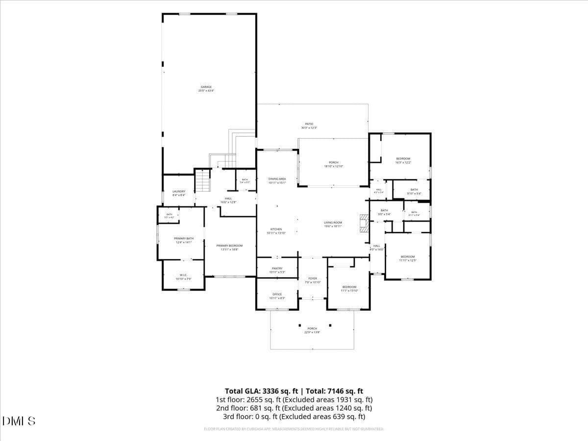 001-FP Meas 01.jpg - 20 Benmar Lane, Youngsville, NC 27596, Youngsville