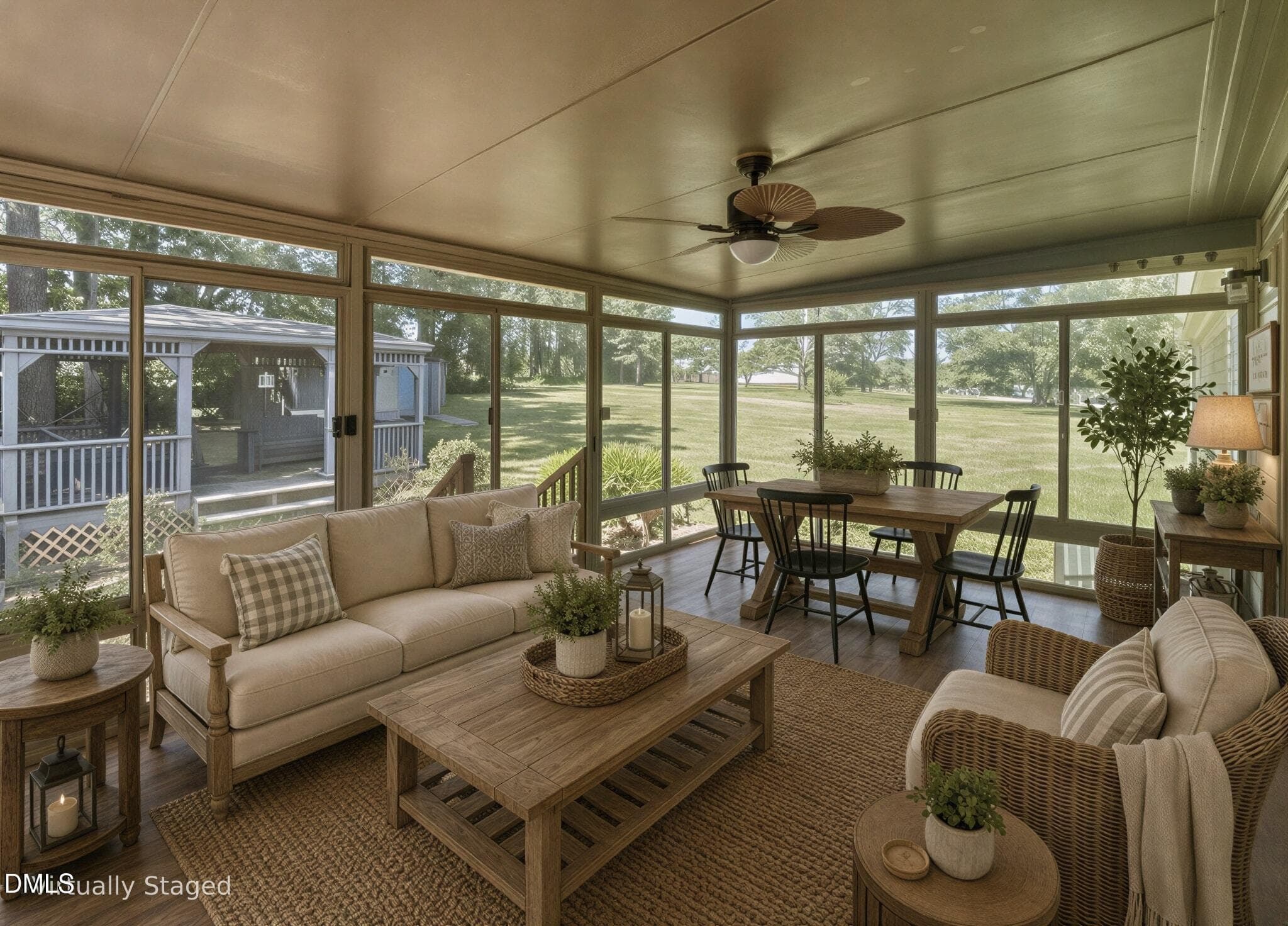 Screen Porch Staged - 120 Horse Creek Trail, Middlesex, NC 27557, Middlesex