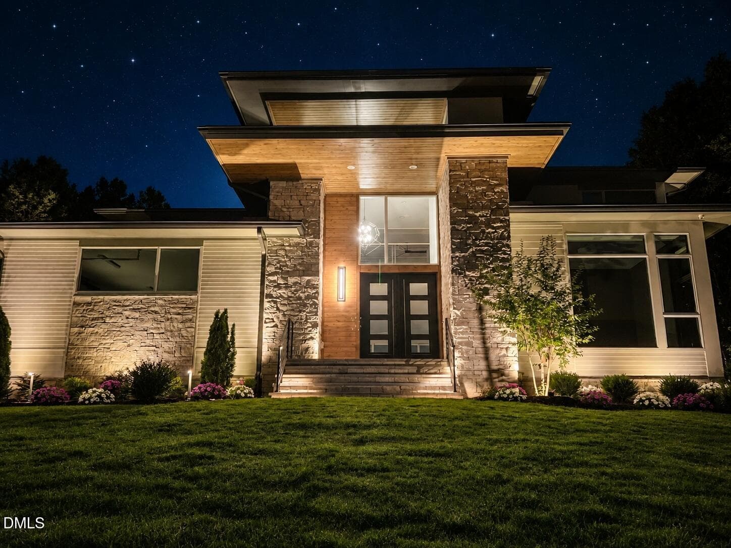 Night-Lighting-2-edited - 213 Westhampton Drive, Pittsboro, NC 27312