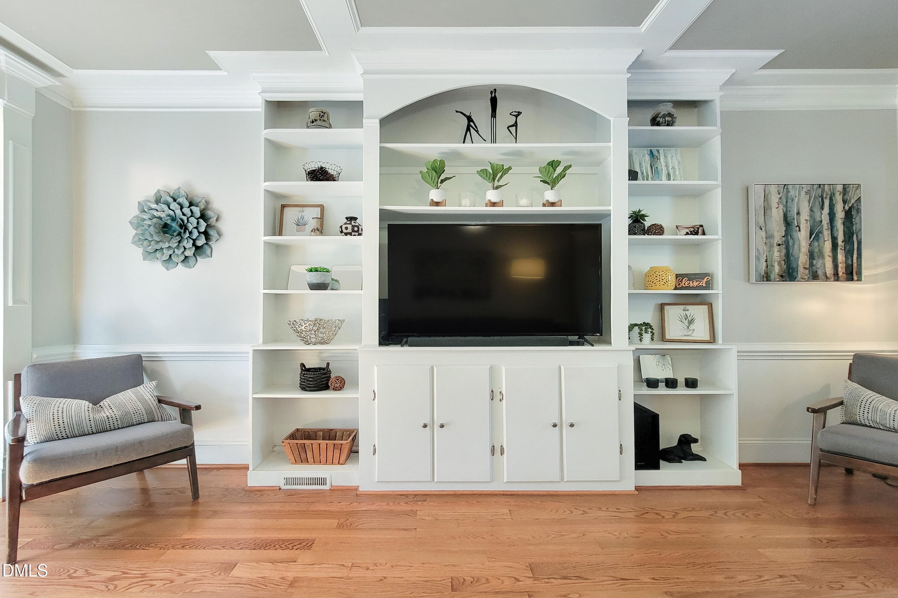 Living Room Built-Ins - 4109 Millyork Court, Apex, NC 27539