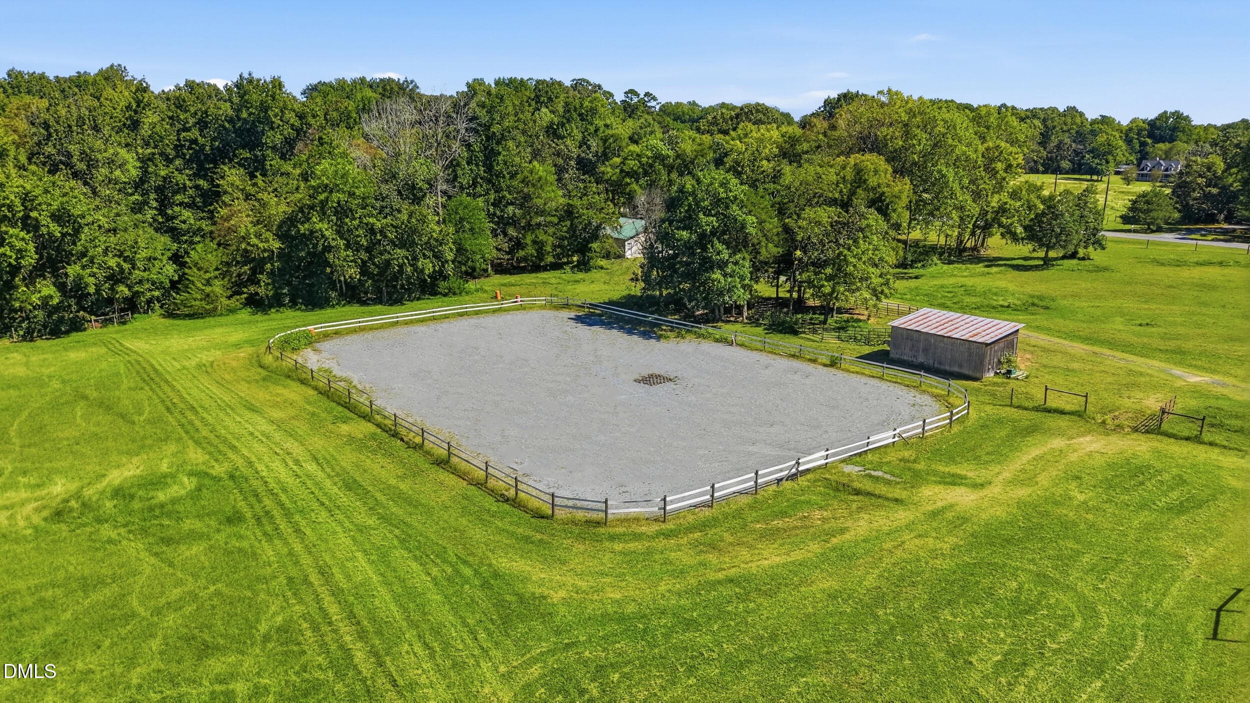 RIDING RING FROM ABOVE! - 6967 Garrett Store Road, Liberty, NC 27298