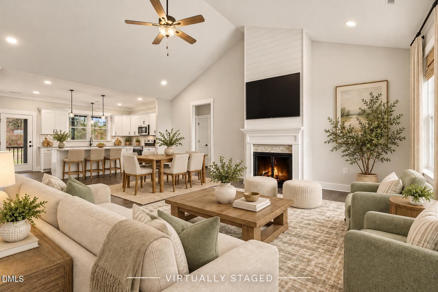 Virtually Staged Living Space - 275 Tee Drive (lot 15), Selma, NC 27576, Selma
