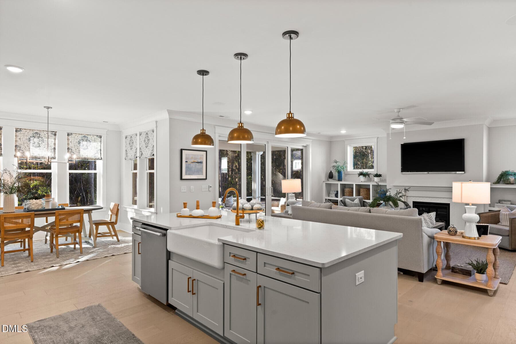 emerson kitchen.living - 1275 Magpie Lane, Hillsborough, NC 27278, Hillsborough
