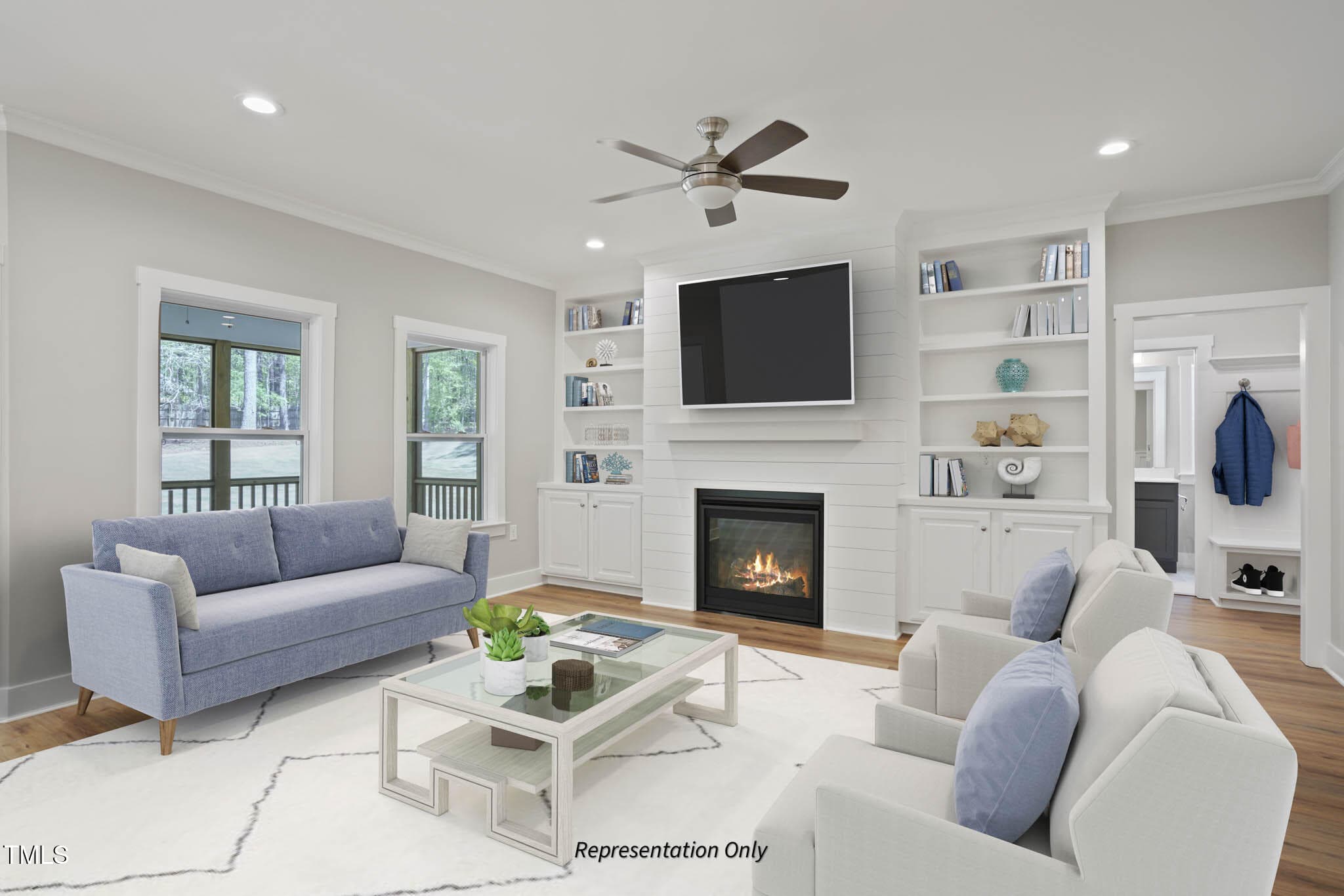 Family Room - 410 Sweetfern Lane, Zebulon, NC 27597, Zebulon