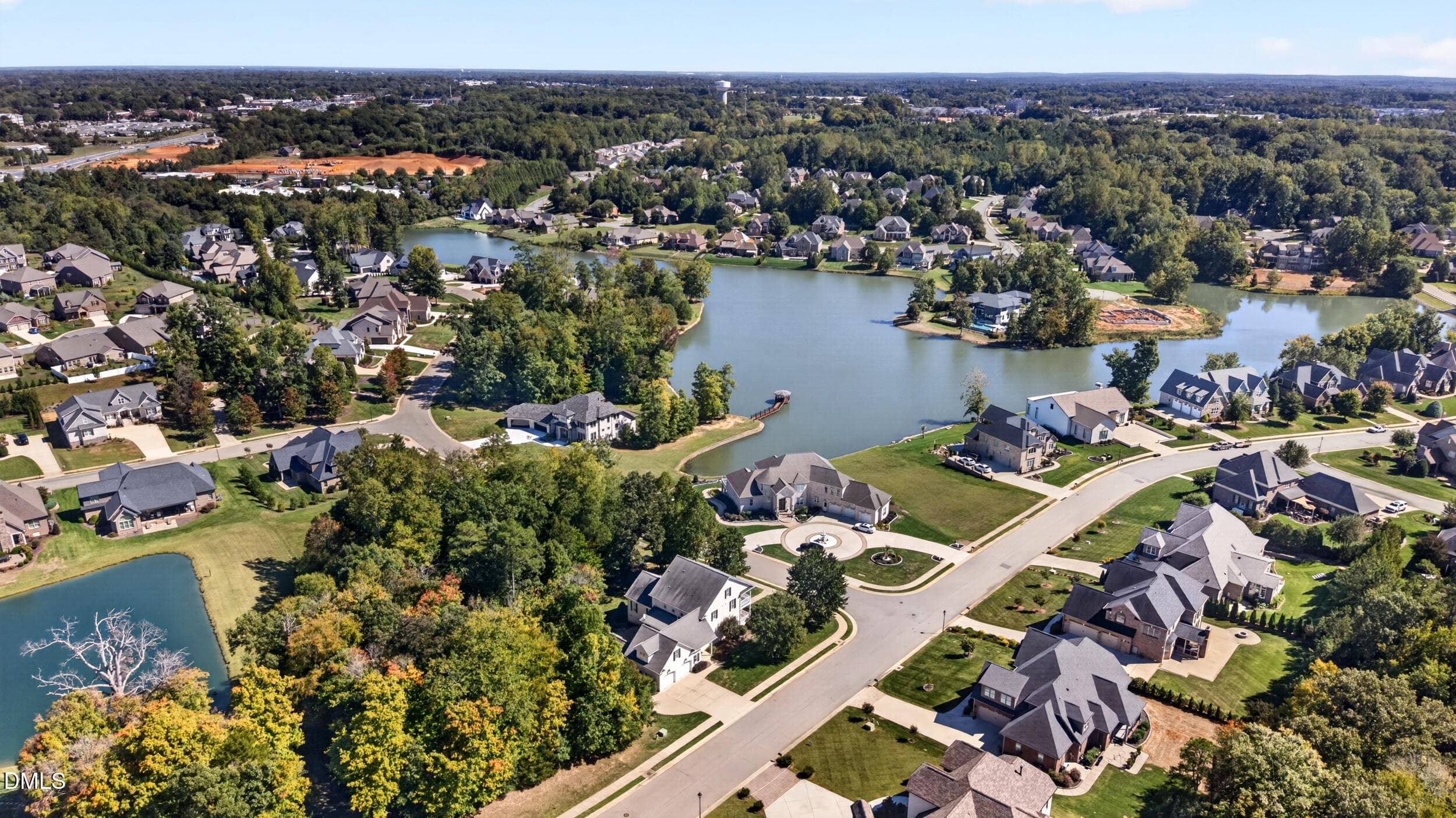 098 - Aerial of Waterford Lake - 1018 Lochshire Drive, Burlington, NC 27215