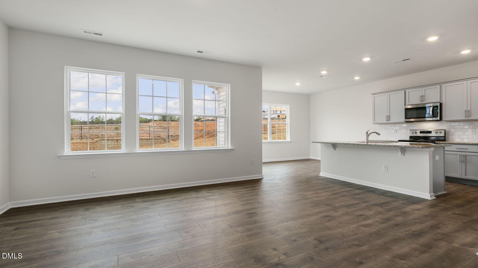 LIVING ROOM, KITCHEN, AND BREAKFAST AREA - 322 Chapel Street, Fuquay Varina, NC 27526, Fuquay Varina