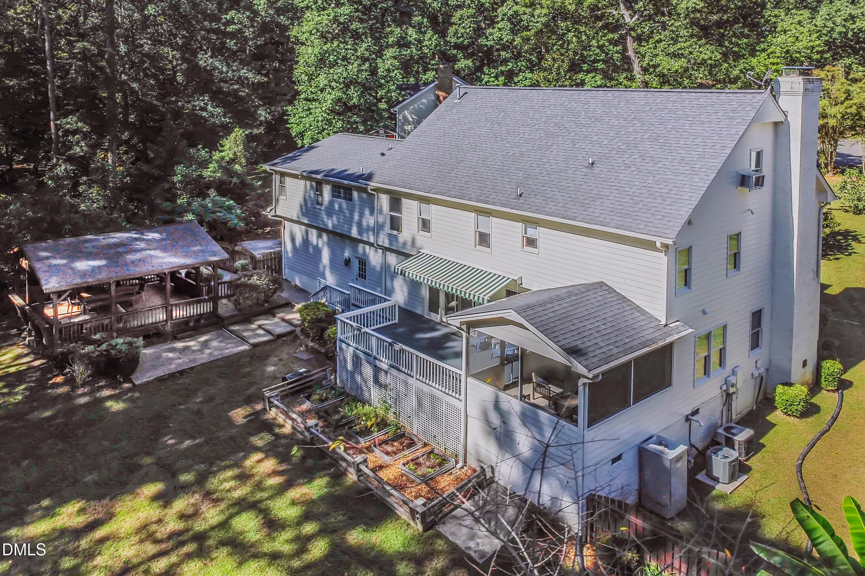Aerial View - 4109 Millyork Court, Apex, NC 27539