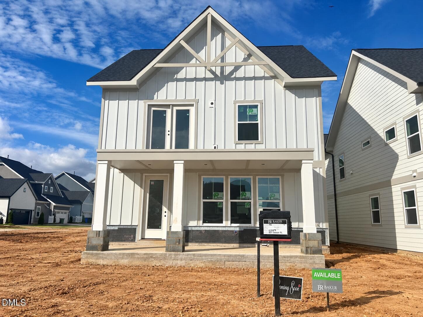 Tidied unfinished home exterior - 821 Fireship Road, Fuquay Varina, NC 27526