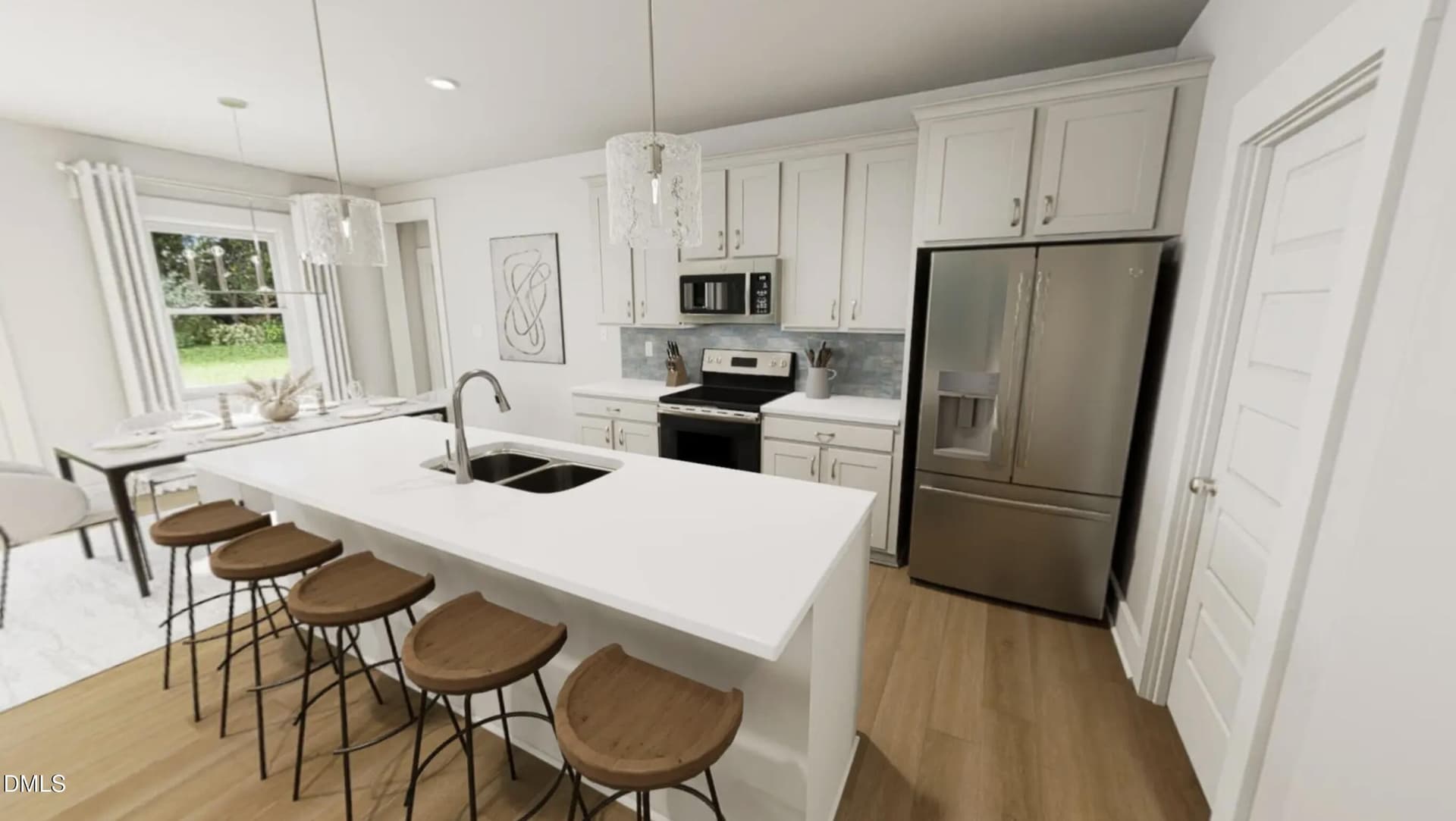 Kitchen Rendering - 1009 Pinhook Lane, Mebane, NC 27302