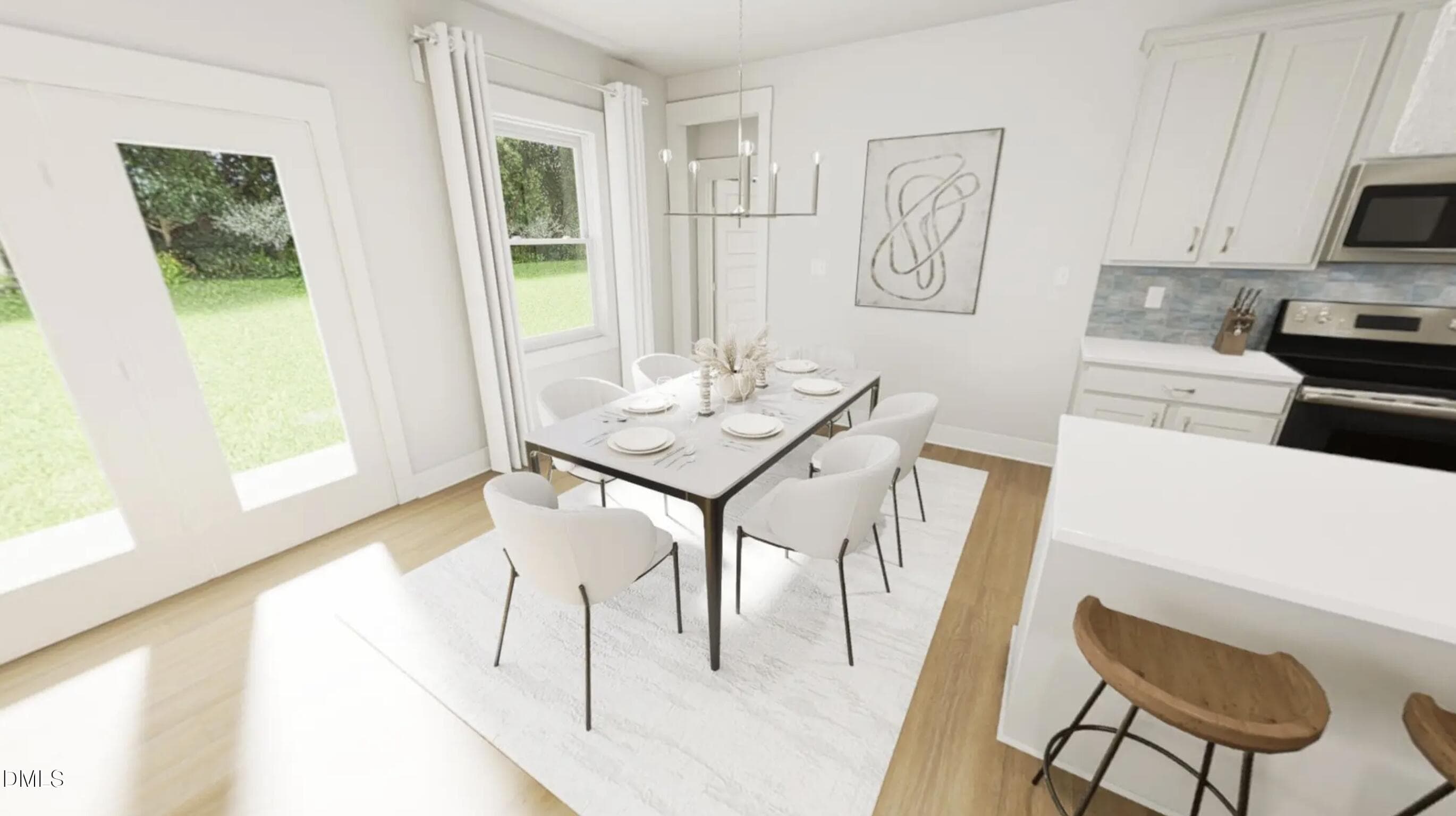 Dining Rendering - 1009 Pinhook Lane, Mebane, NC 27302